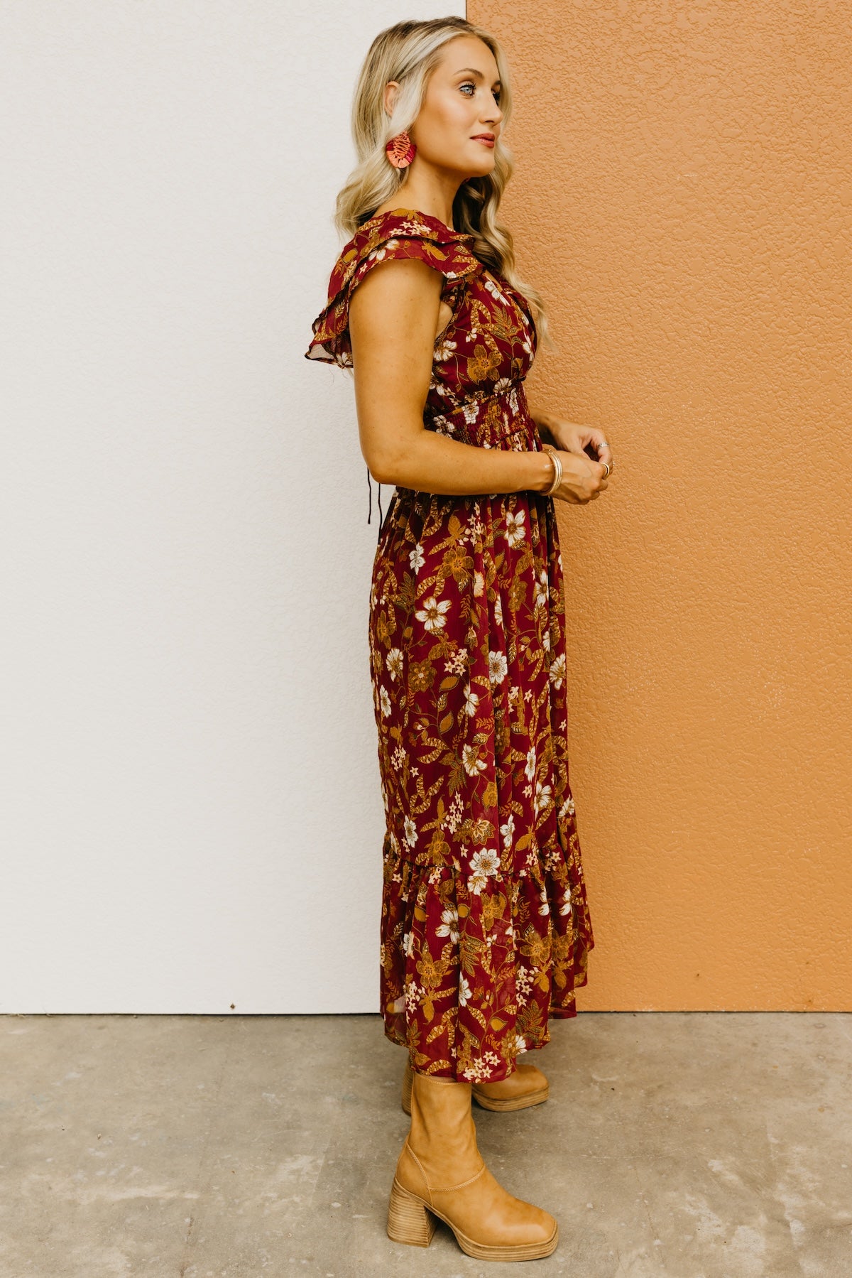 The Stanley Floral Back Tie Maxi Dress