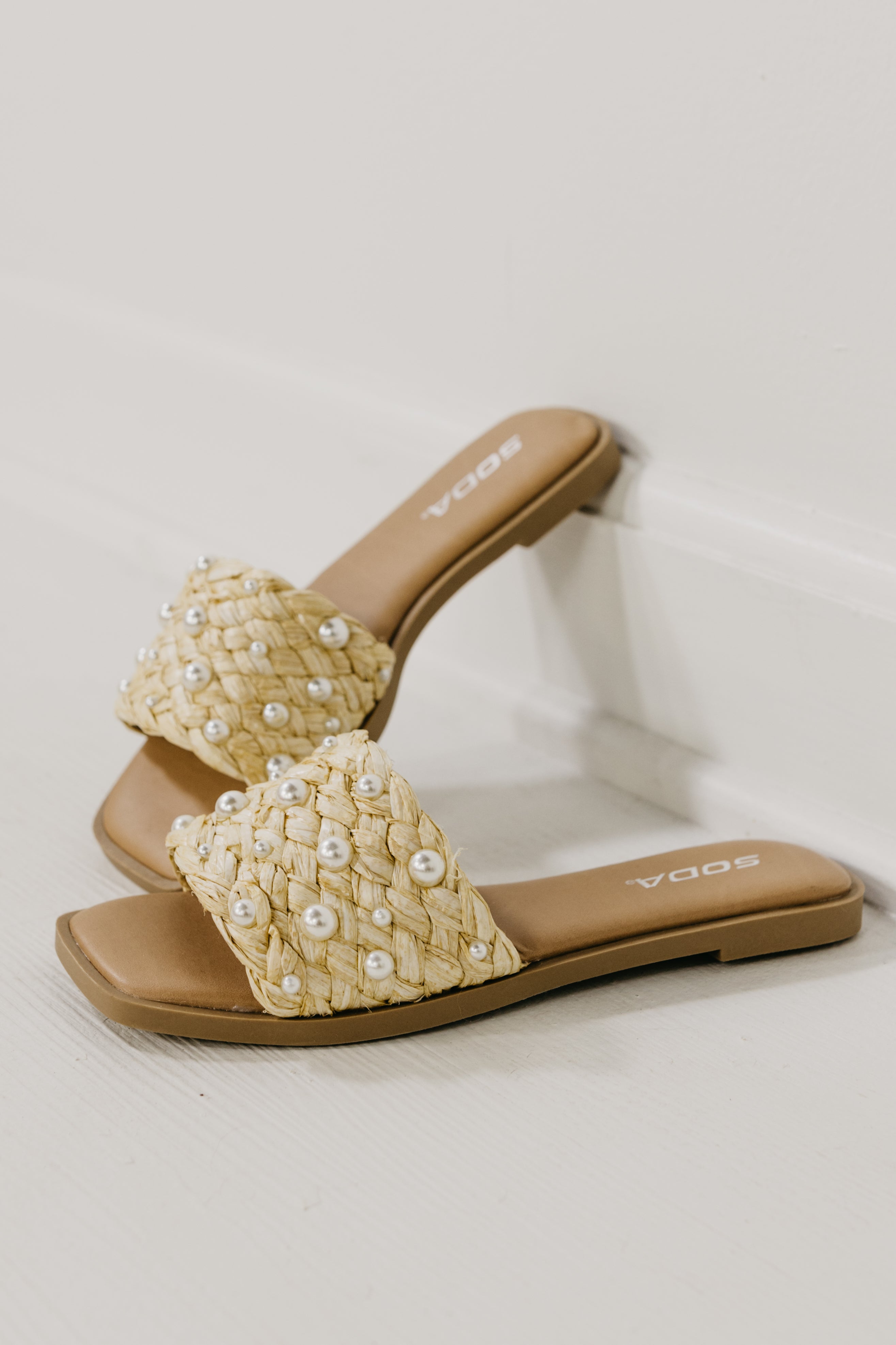 The Engine Raffia Slide Sandal