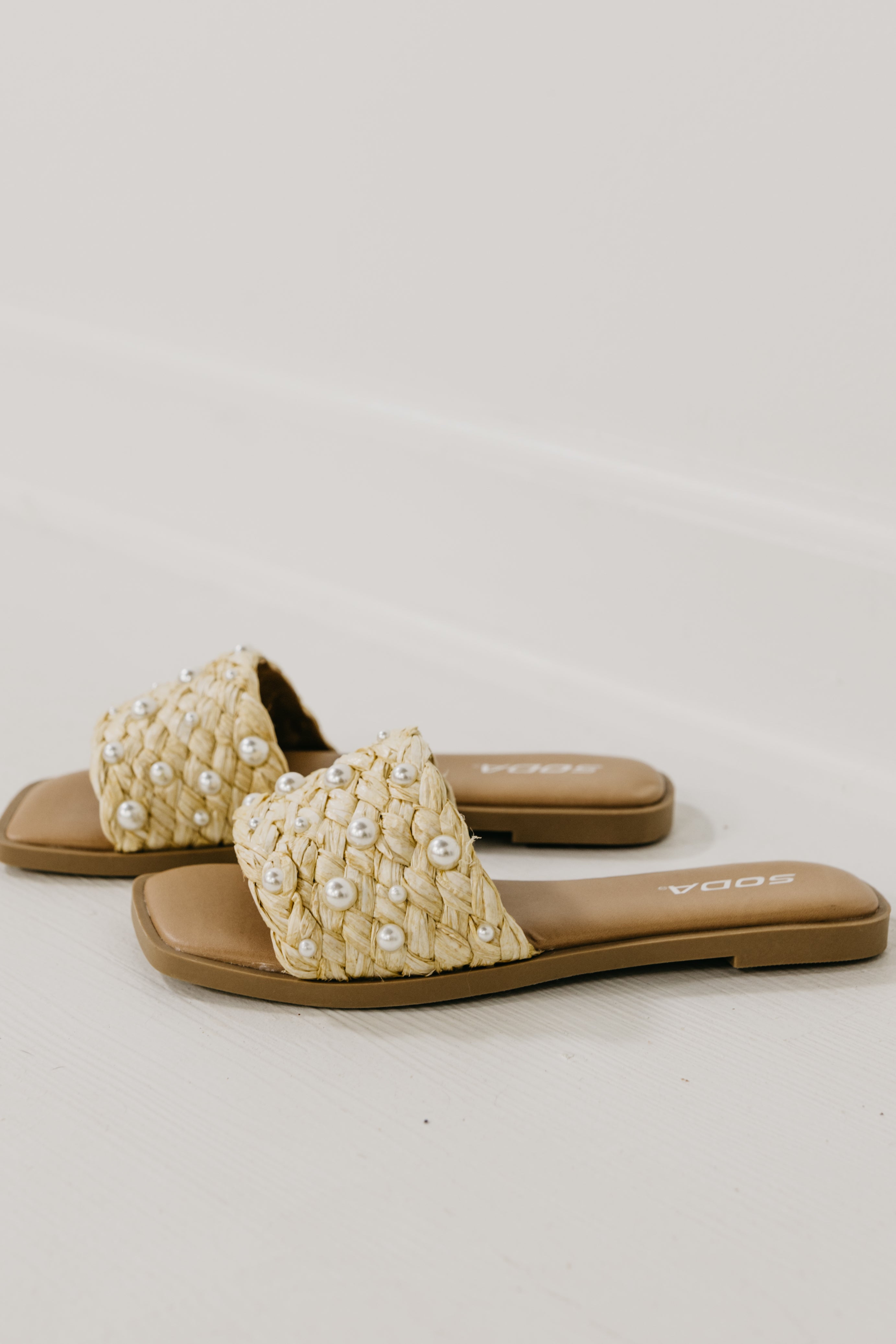 The Engine Raffia Slide Sandal