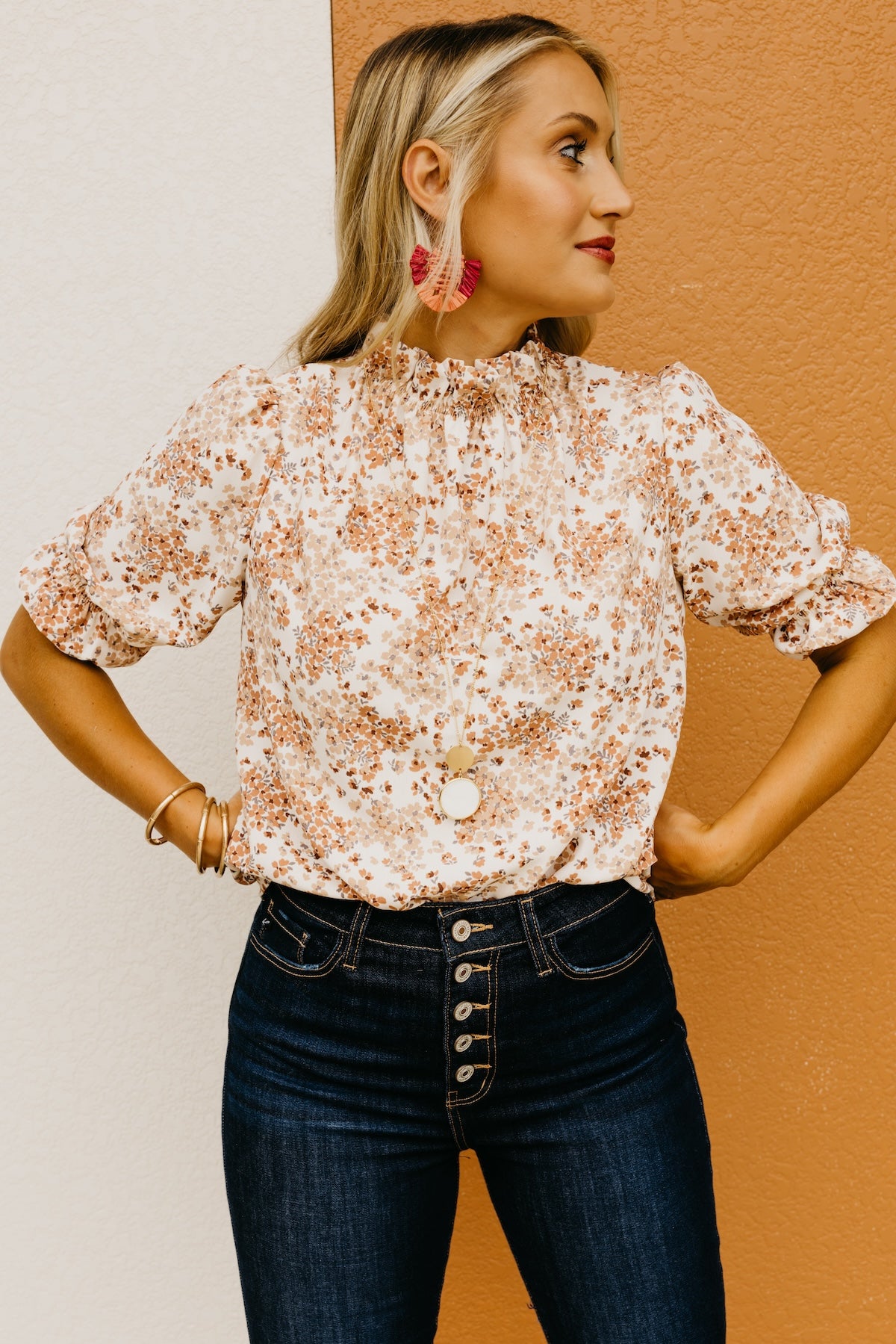 The Hanes Floral Blouse