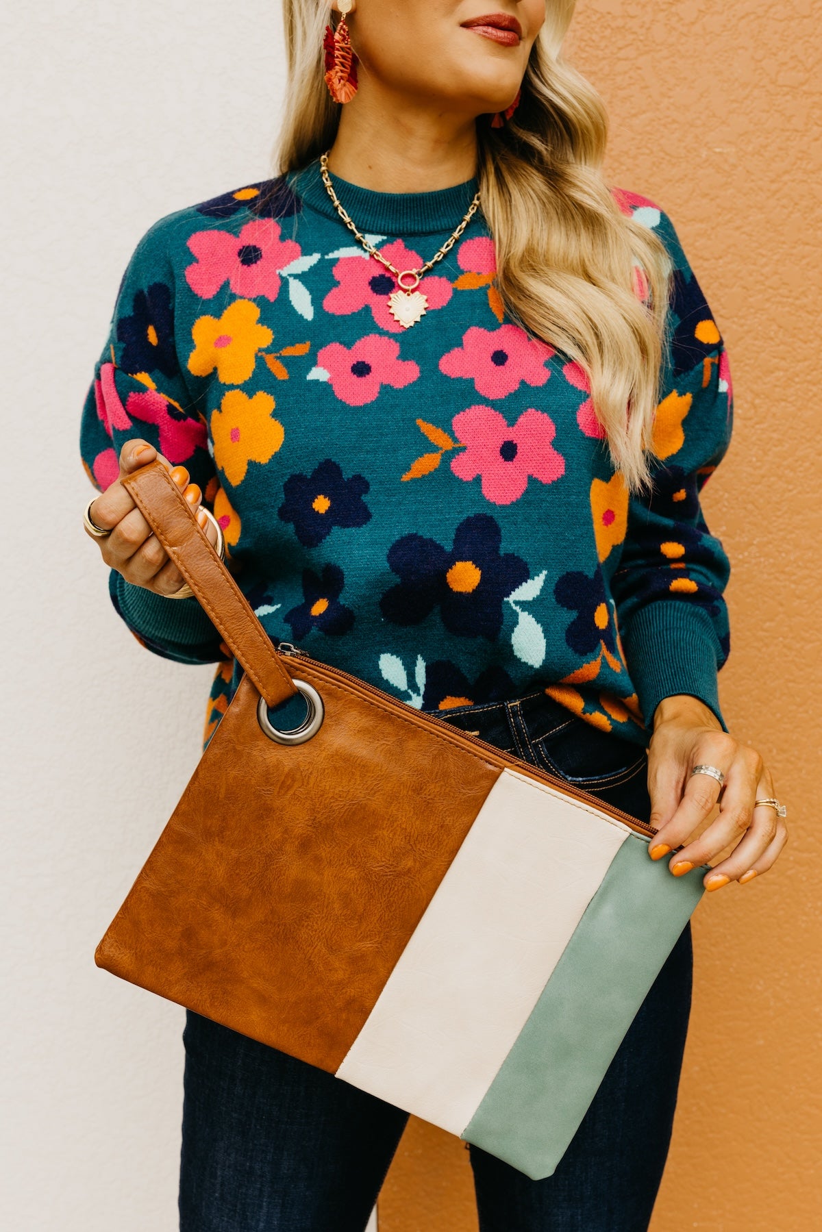 The Brielle Color Block Clutch