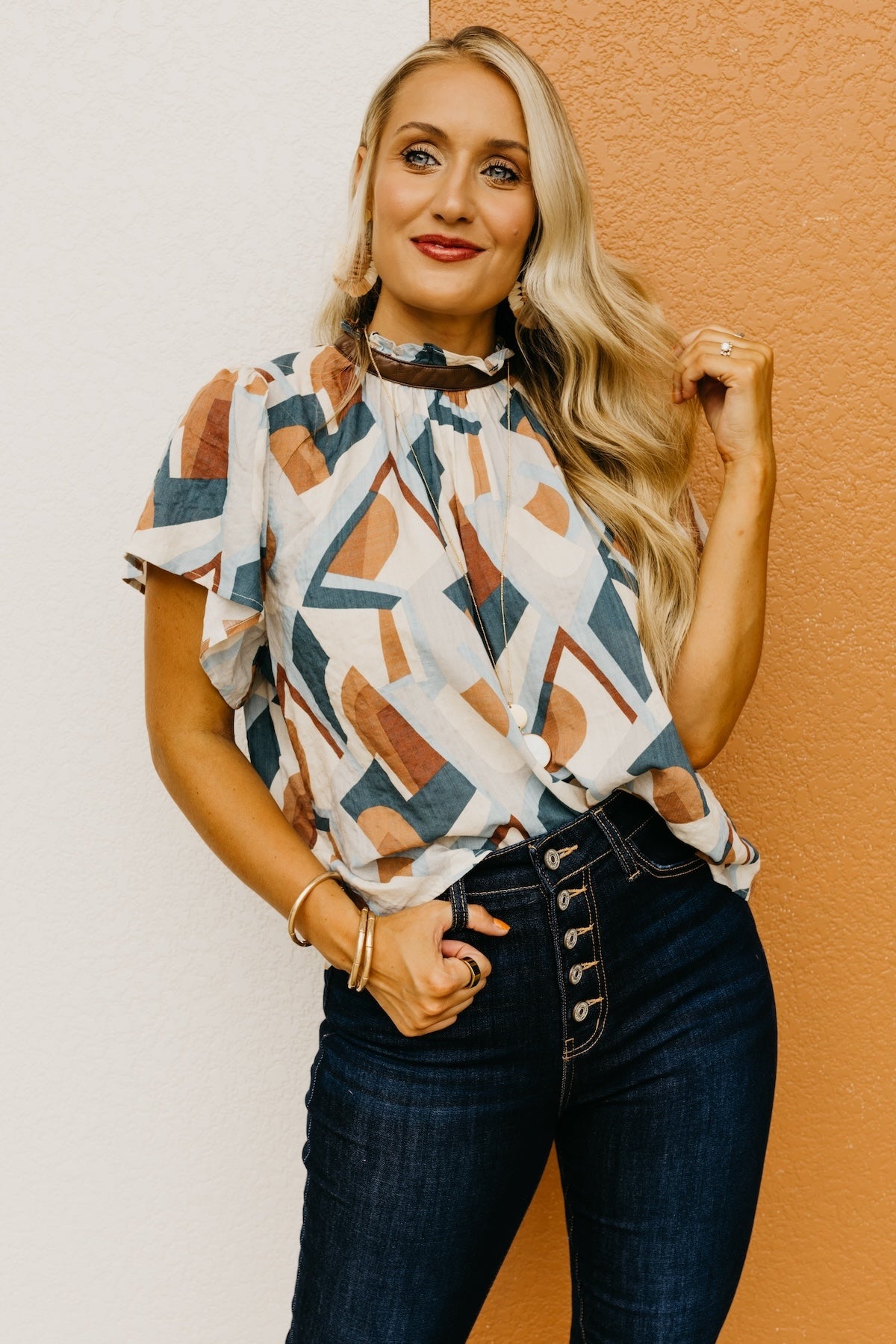 The Weber Printed Woven Blouse