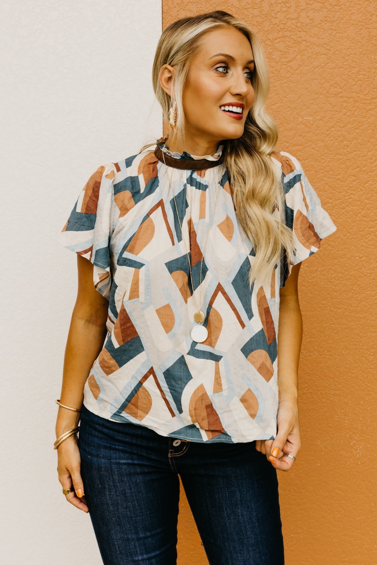 The Weber Printed Woven Blouse