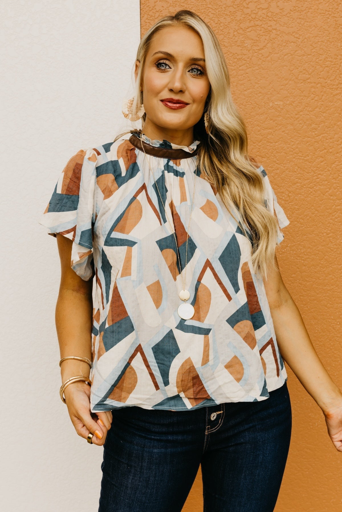 The Weber Printed Woven Blouse