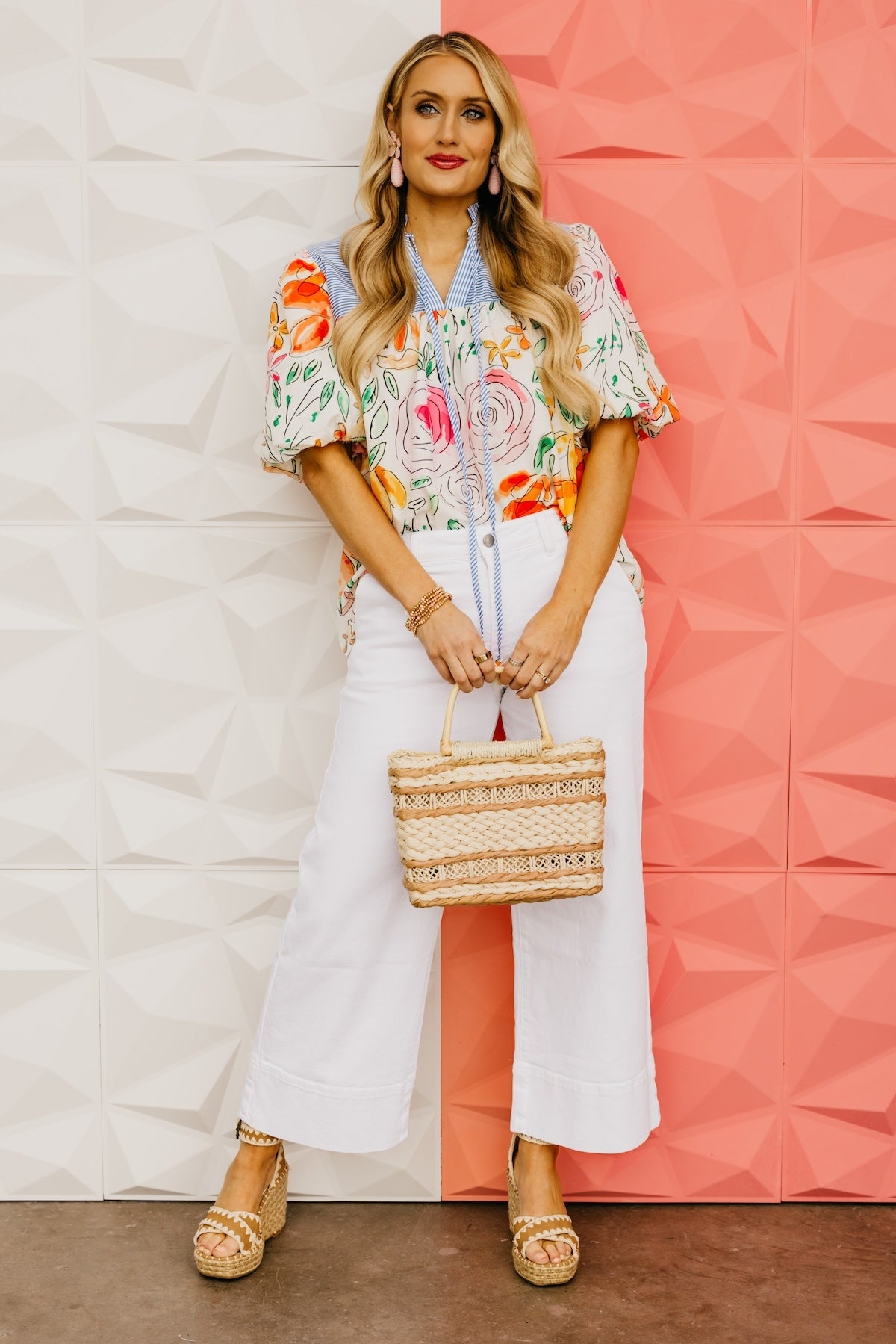 The Berardi Floral Puff Sleeve Blouse