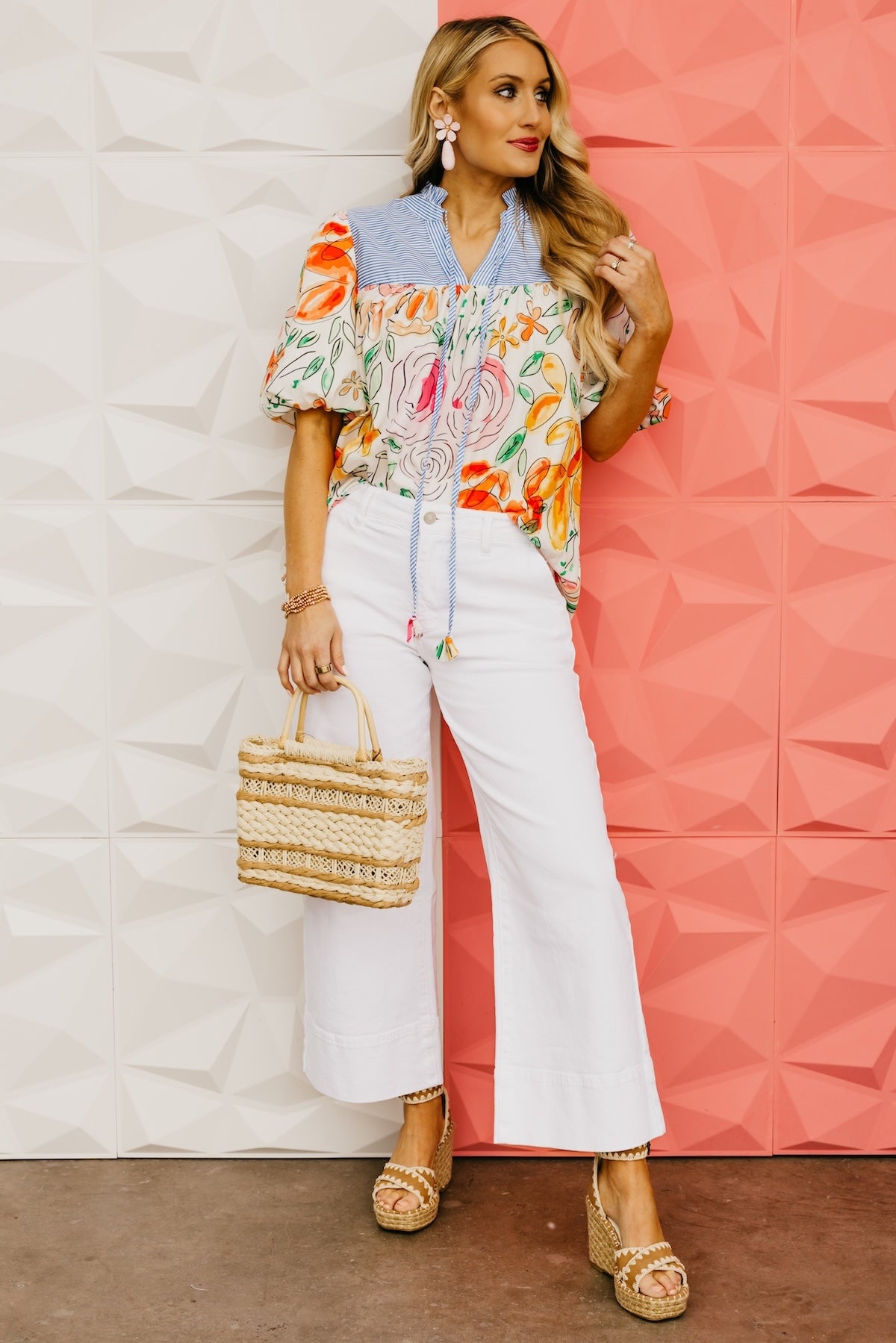 The Berardi Floral Puff Sleeve Blouse