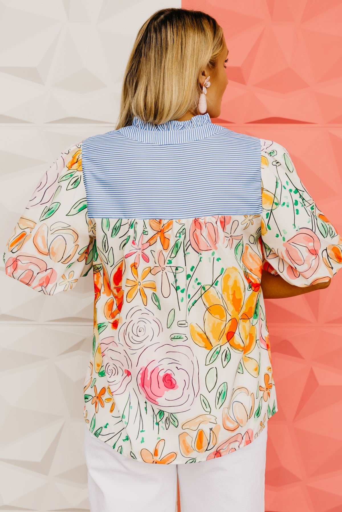 The Berardi Floral Puff Sleeve Blouse