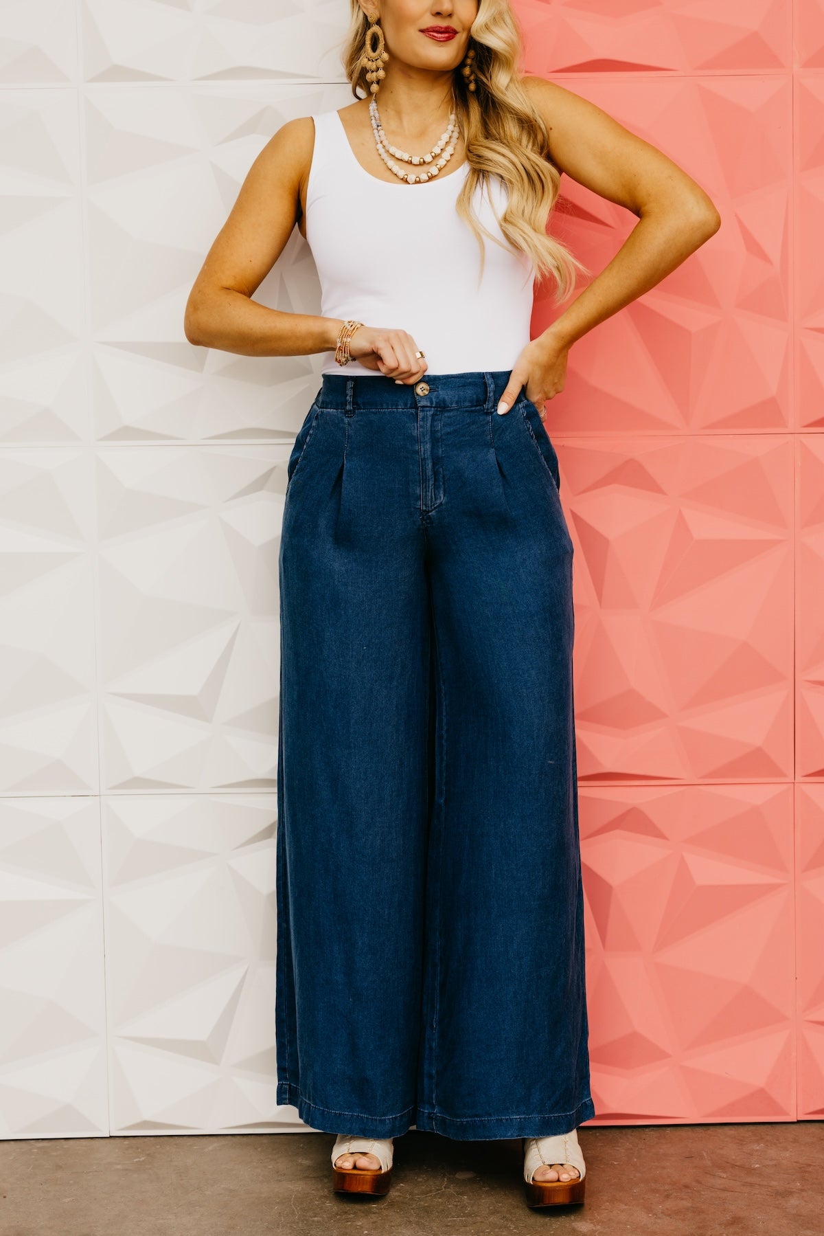 The Karly Soft Wide Leg Trousers