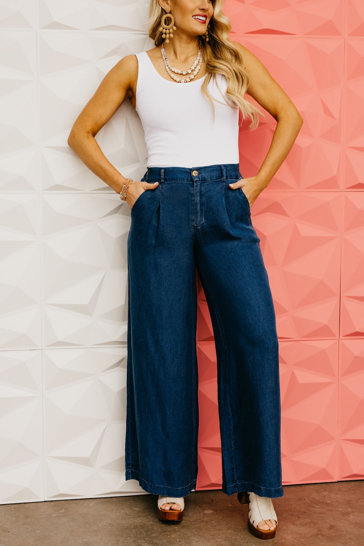 The Karly Soft Wide Leg Trousers