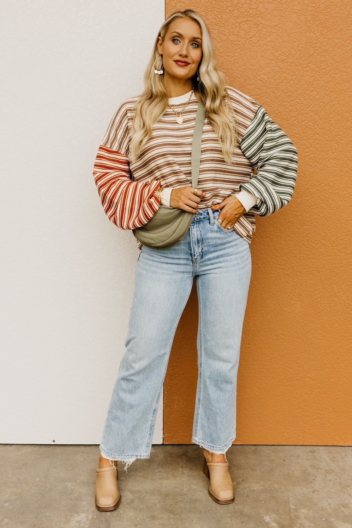 The Dalary Striped Color Block Pullover Sweater