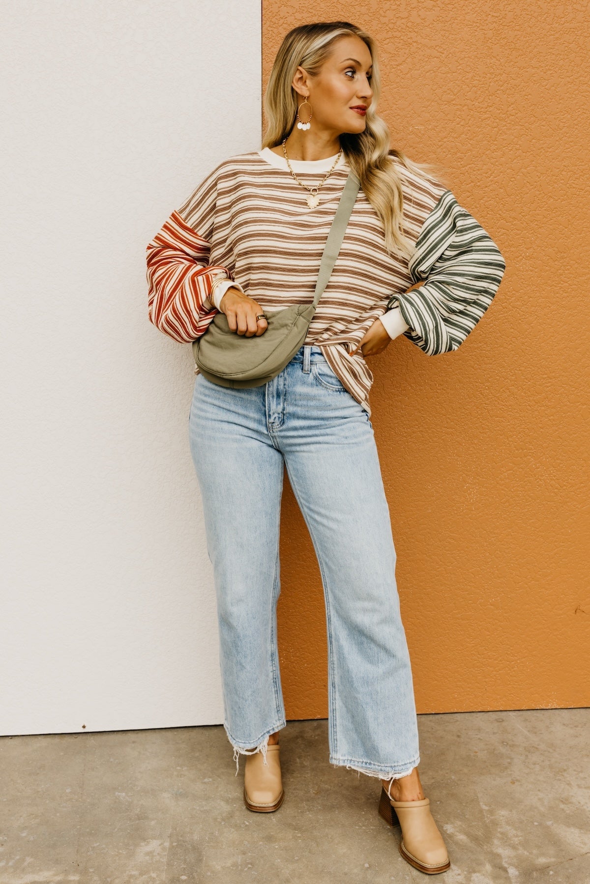 The Dalary Striped Color Block Pullover Sweater