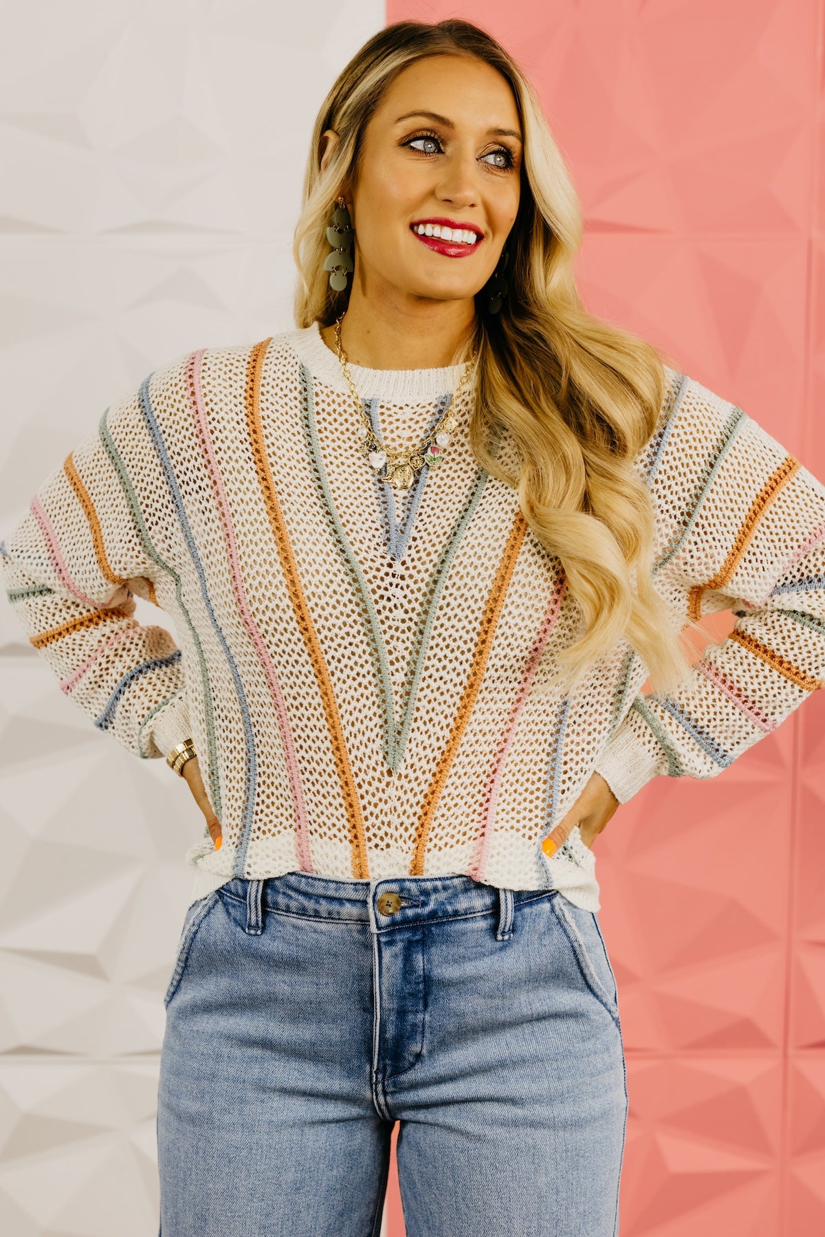 The Malachi Open Knit Sweater