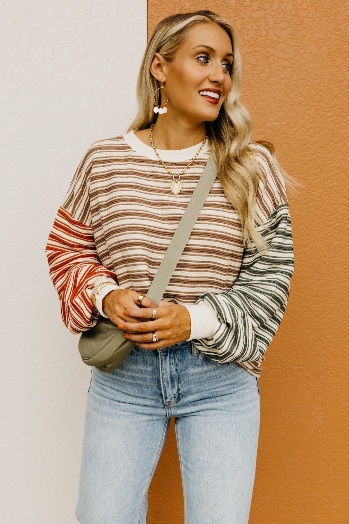 The Dalary Striped Color Block Pullover Sweater