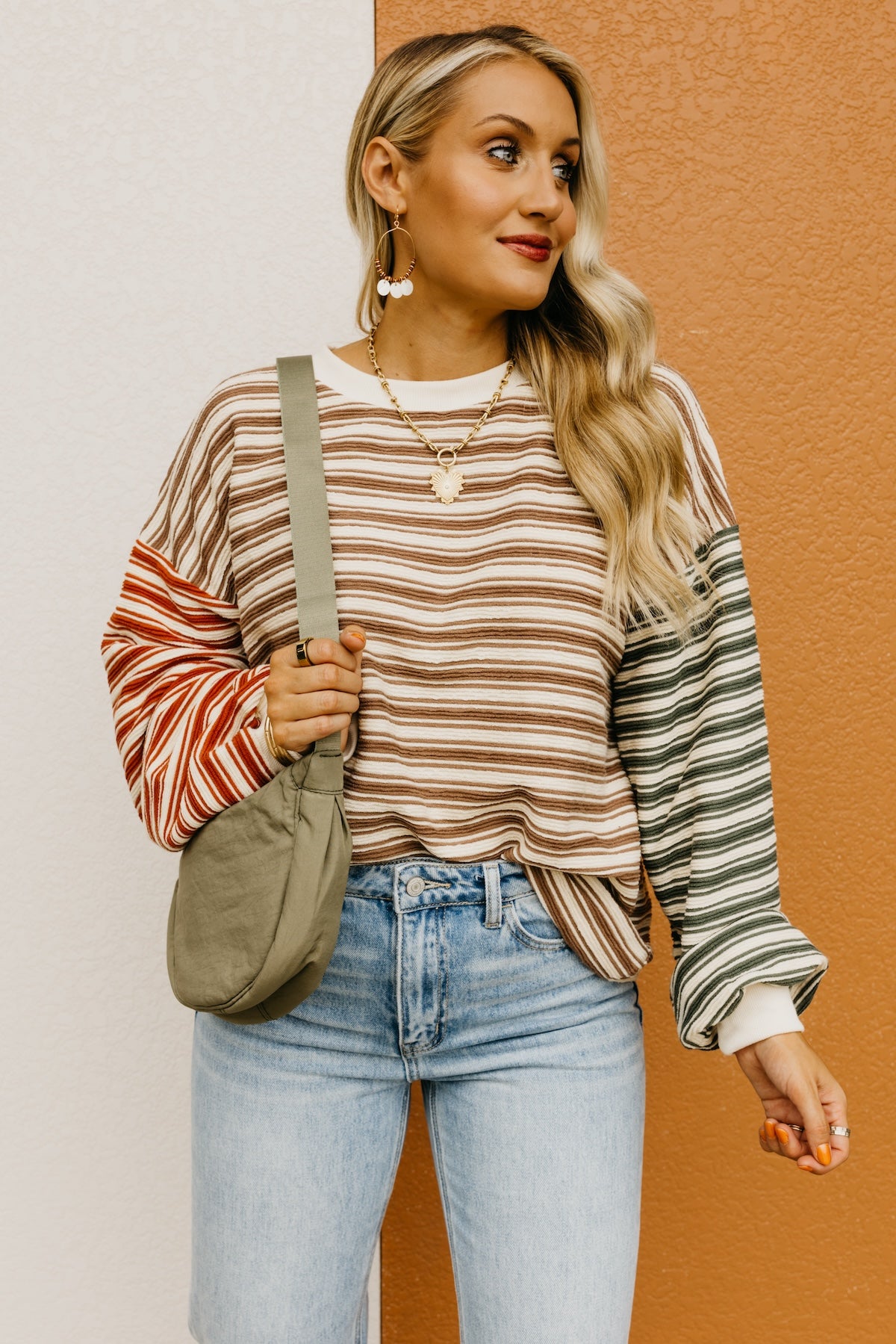 The Dalary Striped Color Block Pullover Sweater