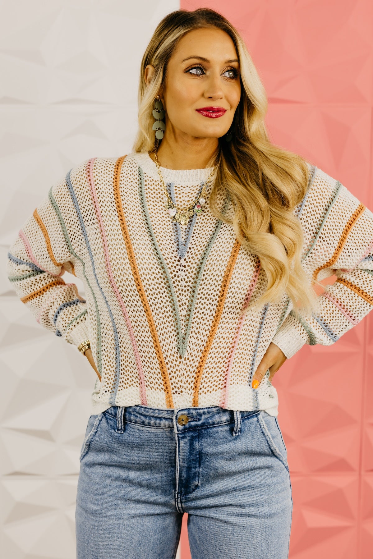 The Malachi Open Knit Sweater