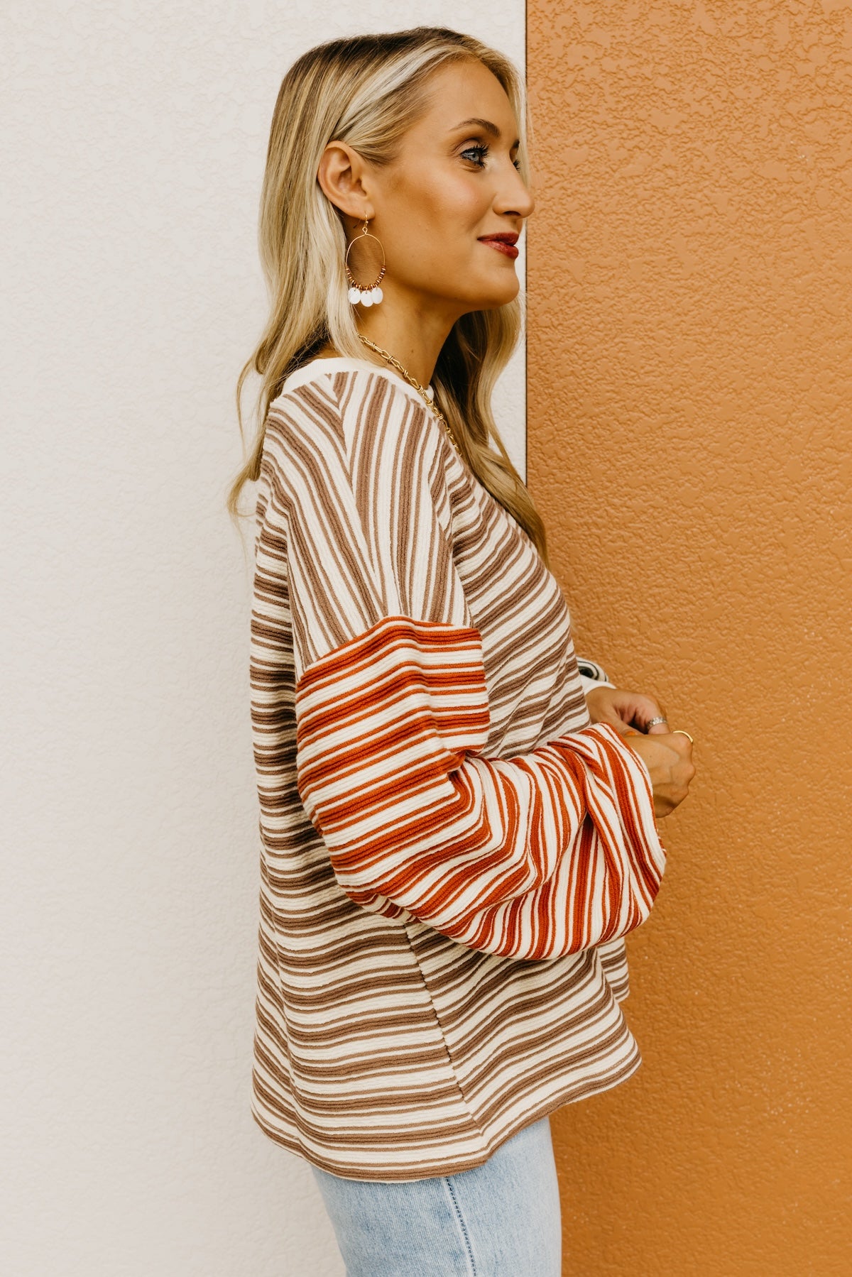 The Dalary Striped Color Block Pullover Sweater