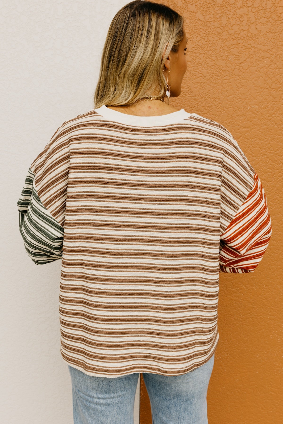 The Dalary Striped Color Block Pullover Sweater