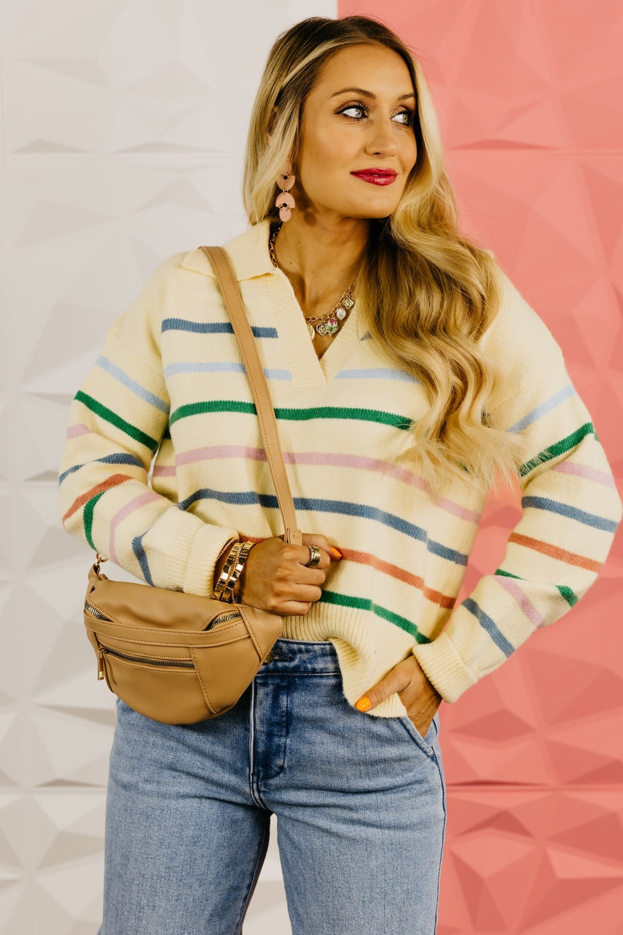 The Waylon Collar Striped Sweater