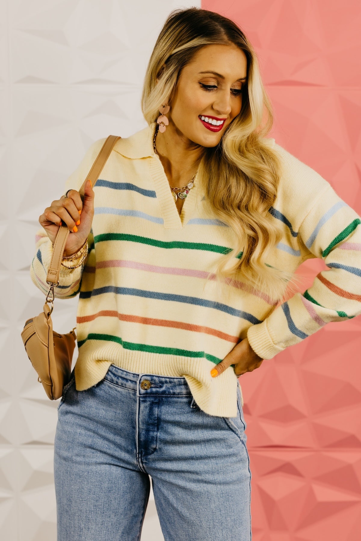 The Waylon Collar Striped Sweater