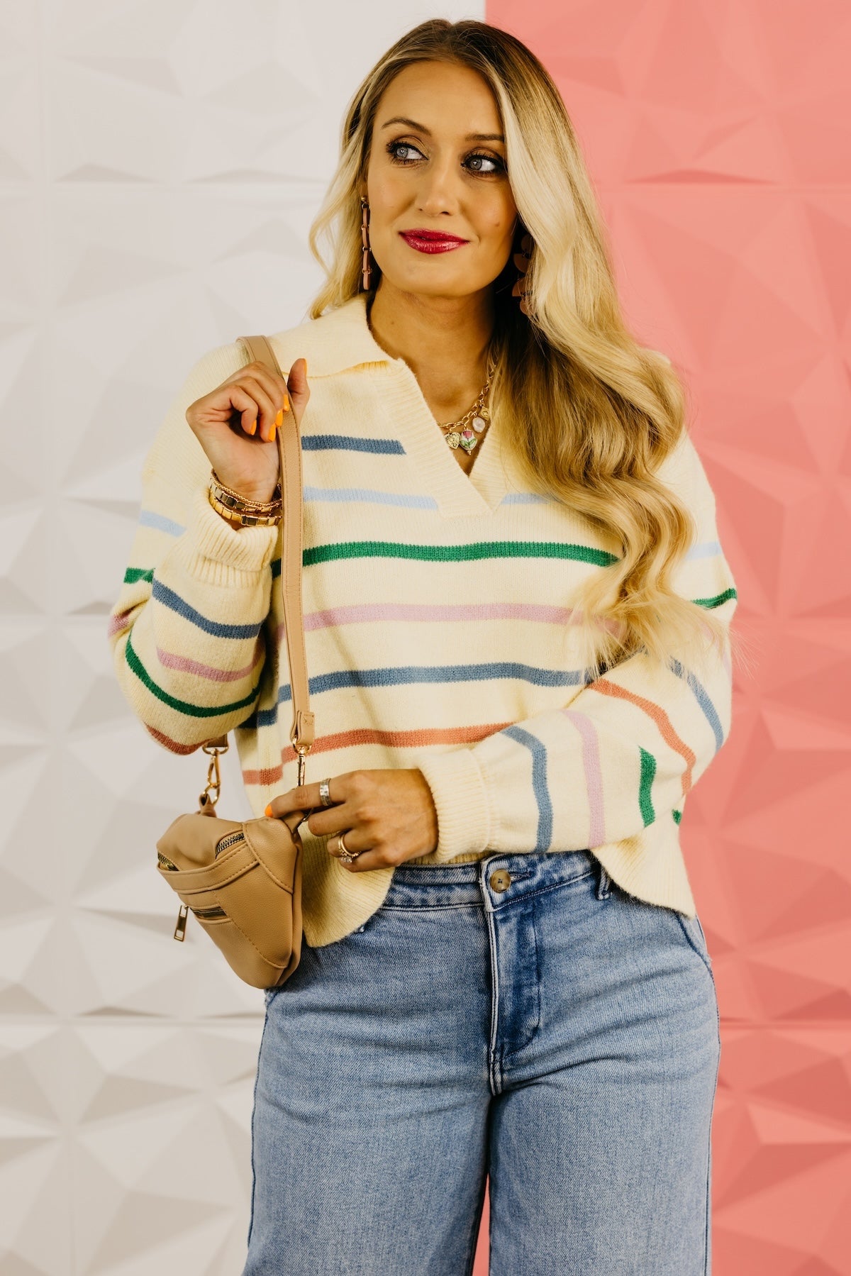 The Waylon Collar Striped Sweater