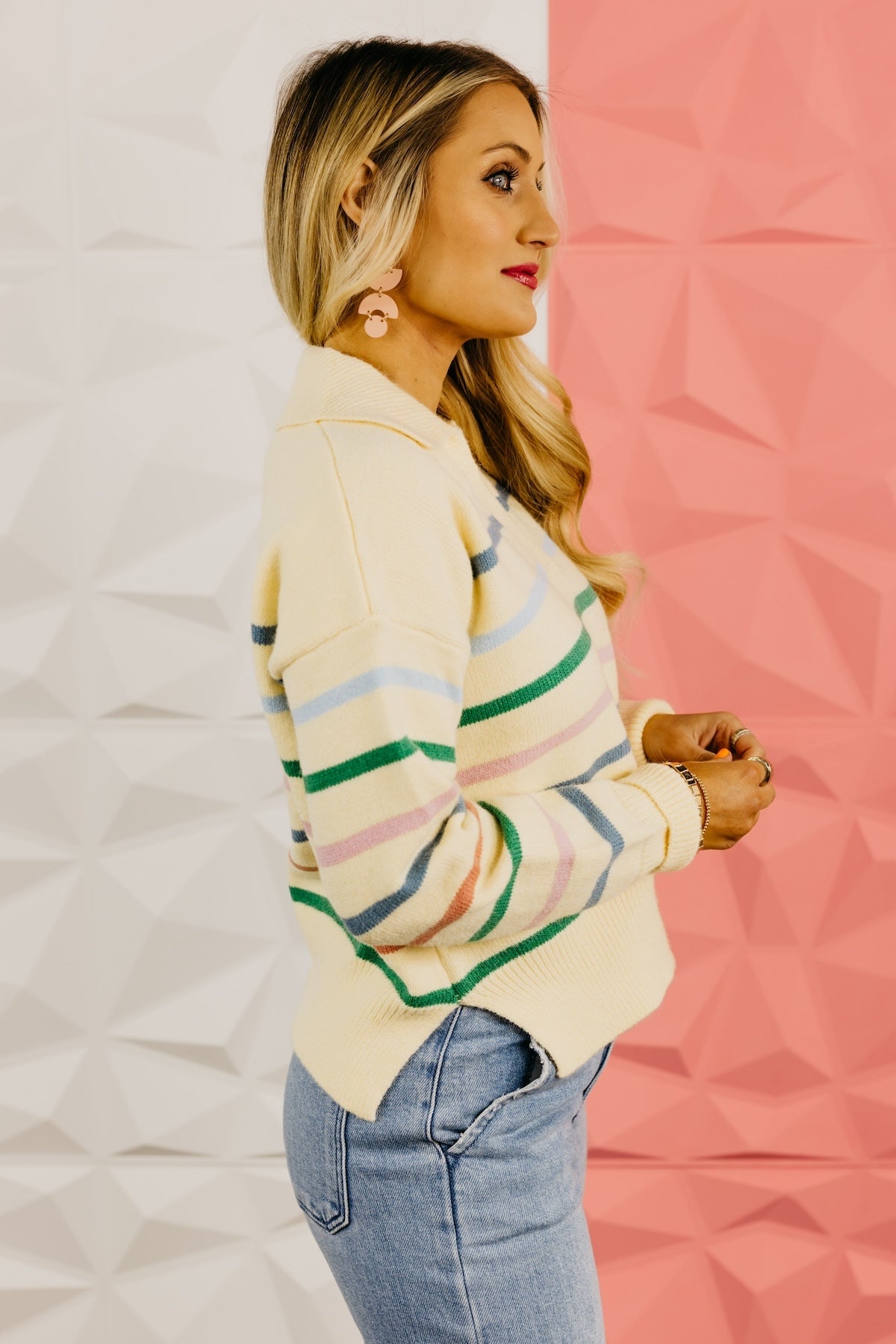 The Waylon Collar Striped Sweater