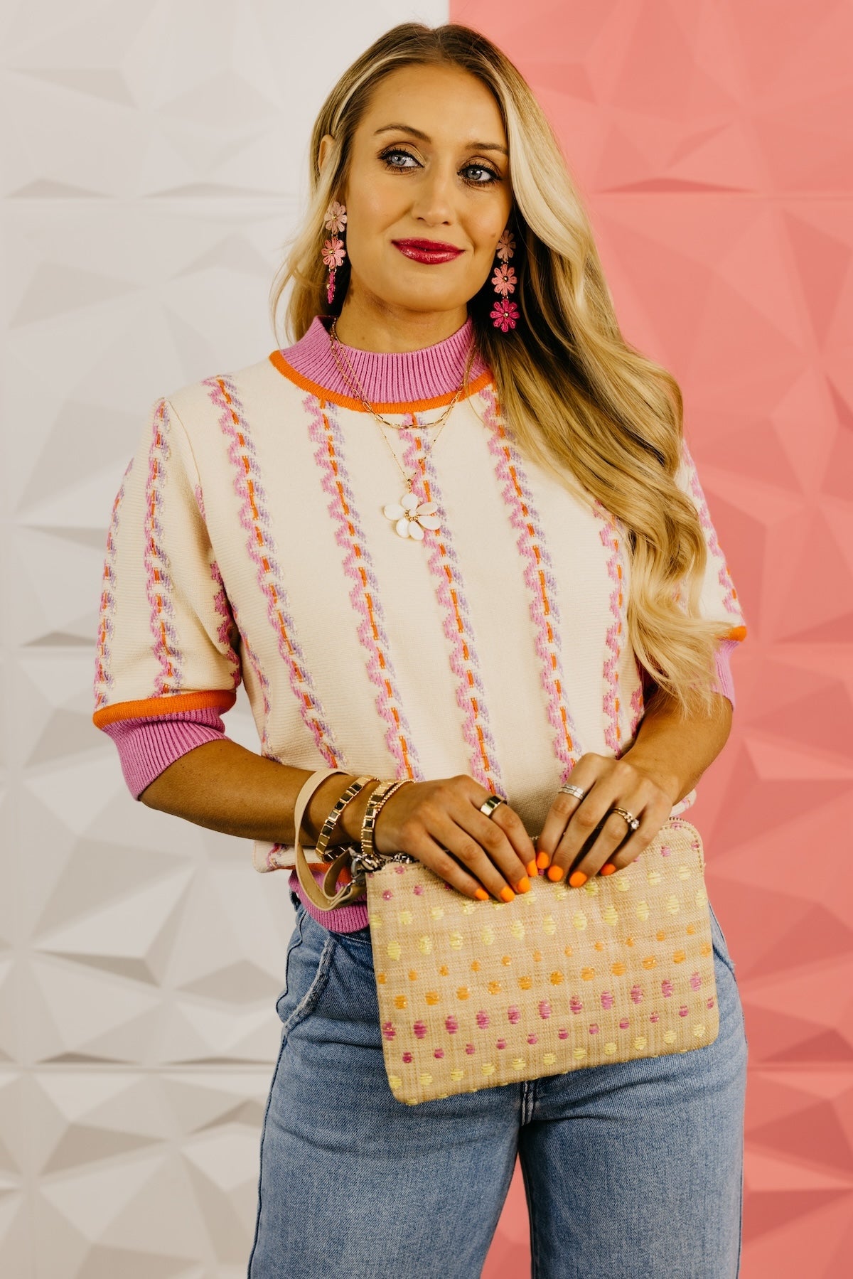 The Gretchen Embroidered Sweater Top