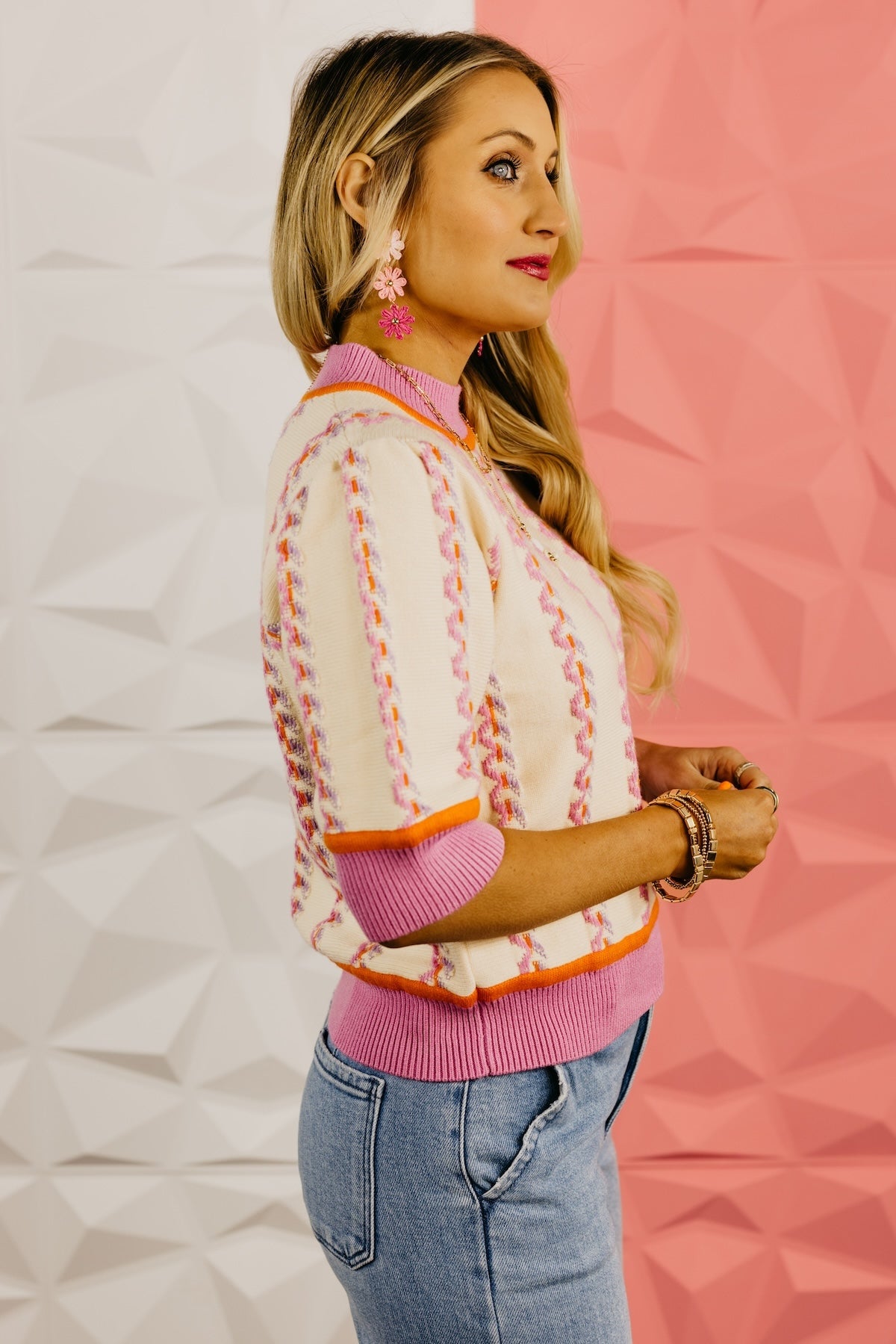 The Gretchen Embroidered Sweater Top