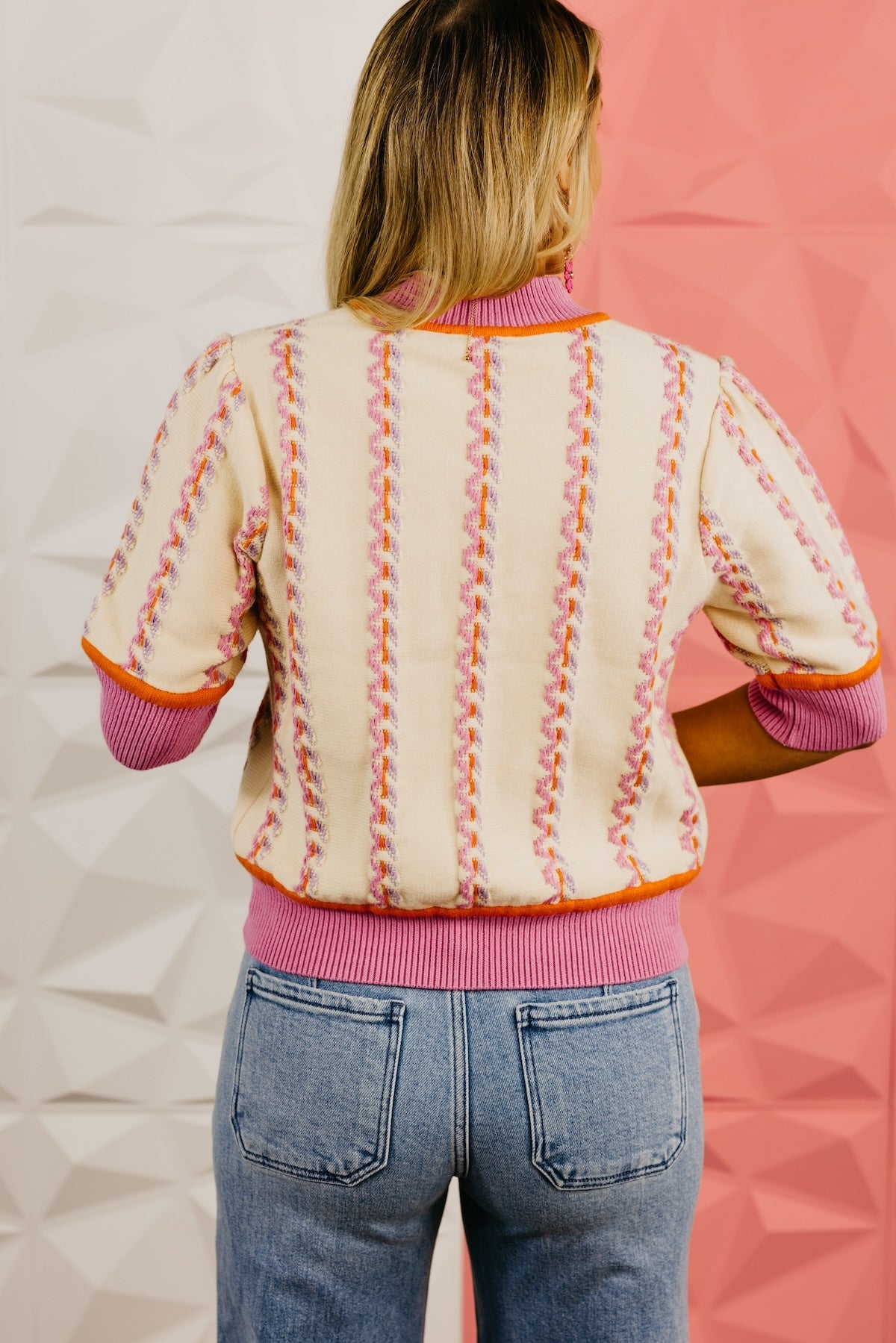 The Gretchen Embroidered Sweater Top