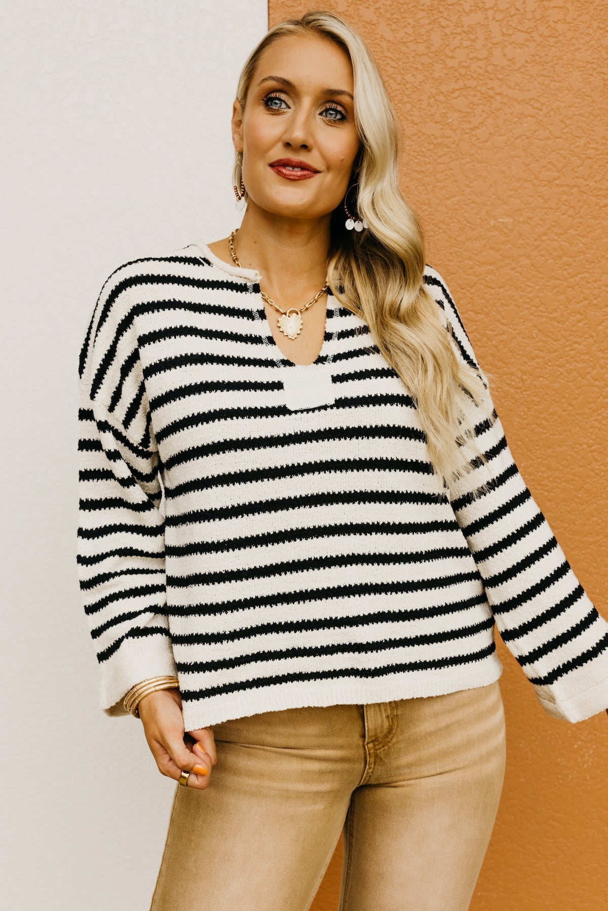 The Demetrius Split Neck Sweater