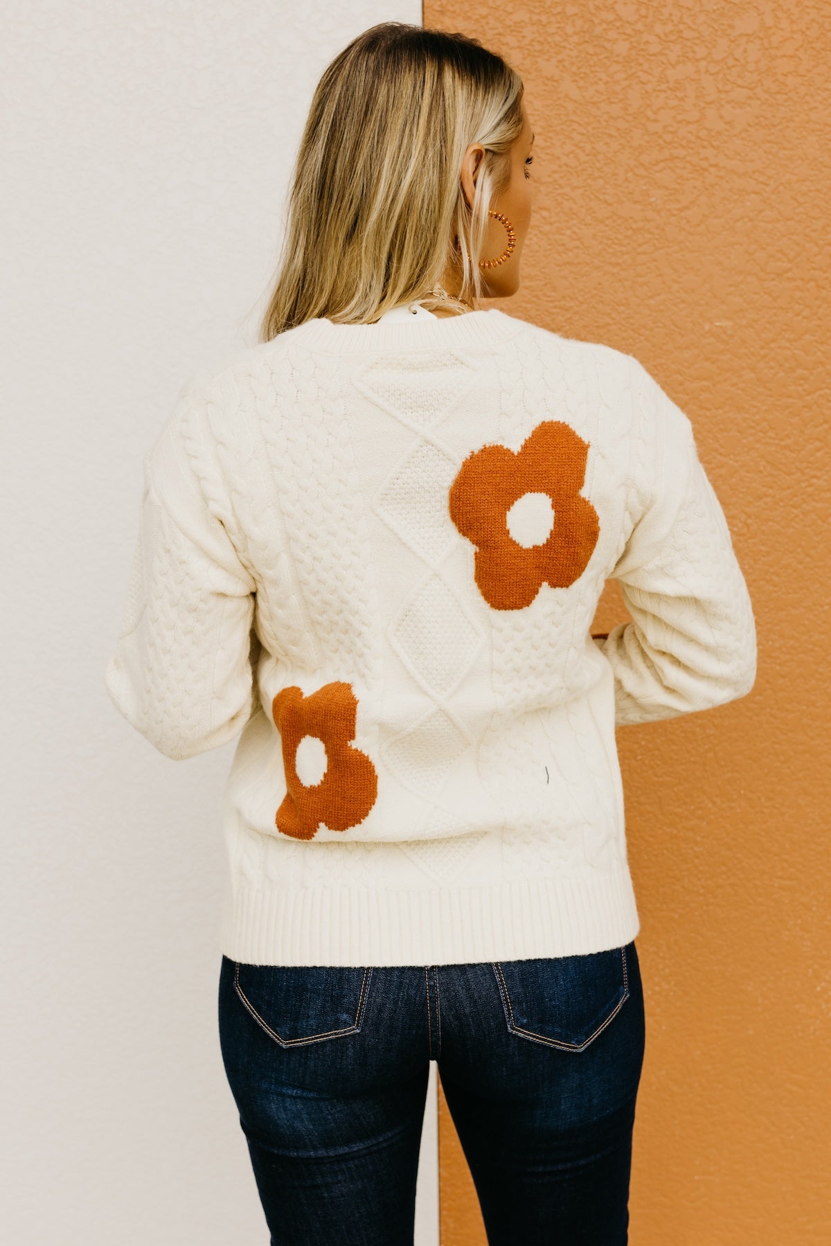 Wishlist | The Ansley Floral Cable Knit Sweater