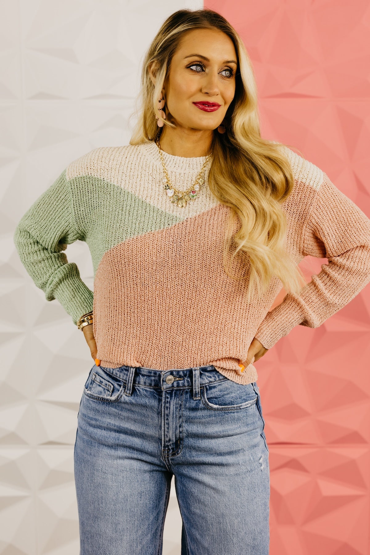 The Timothy Color Block Sweater