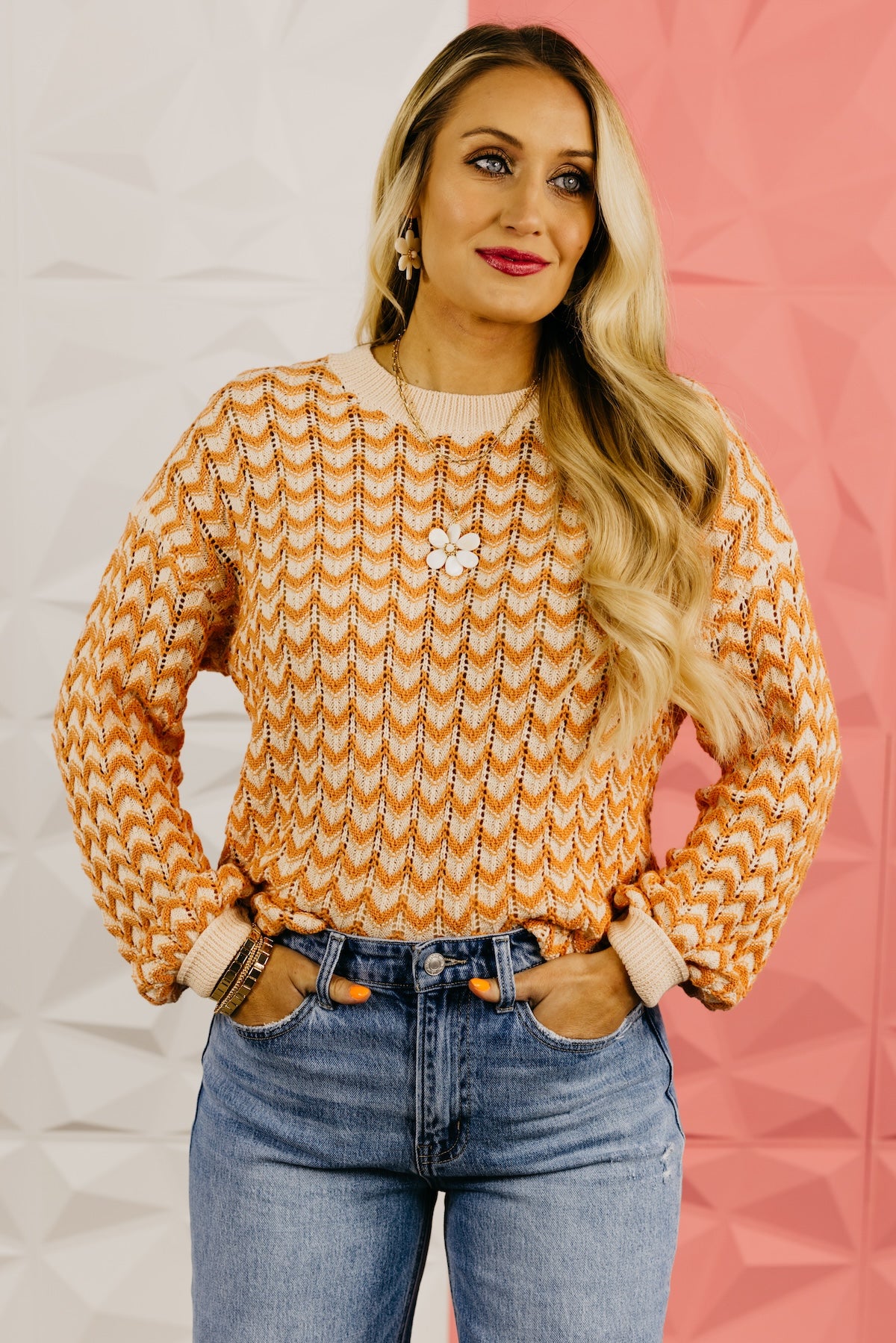 The Bayler Chevron Knit Sweater