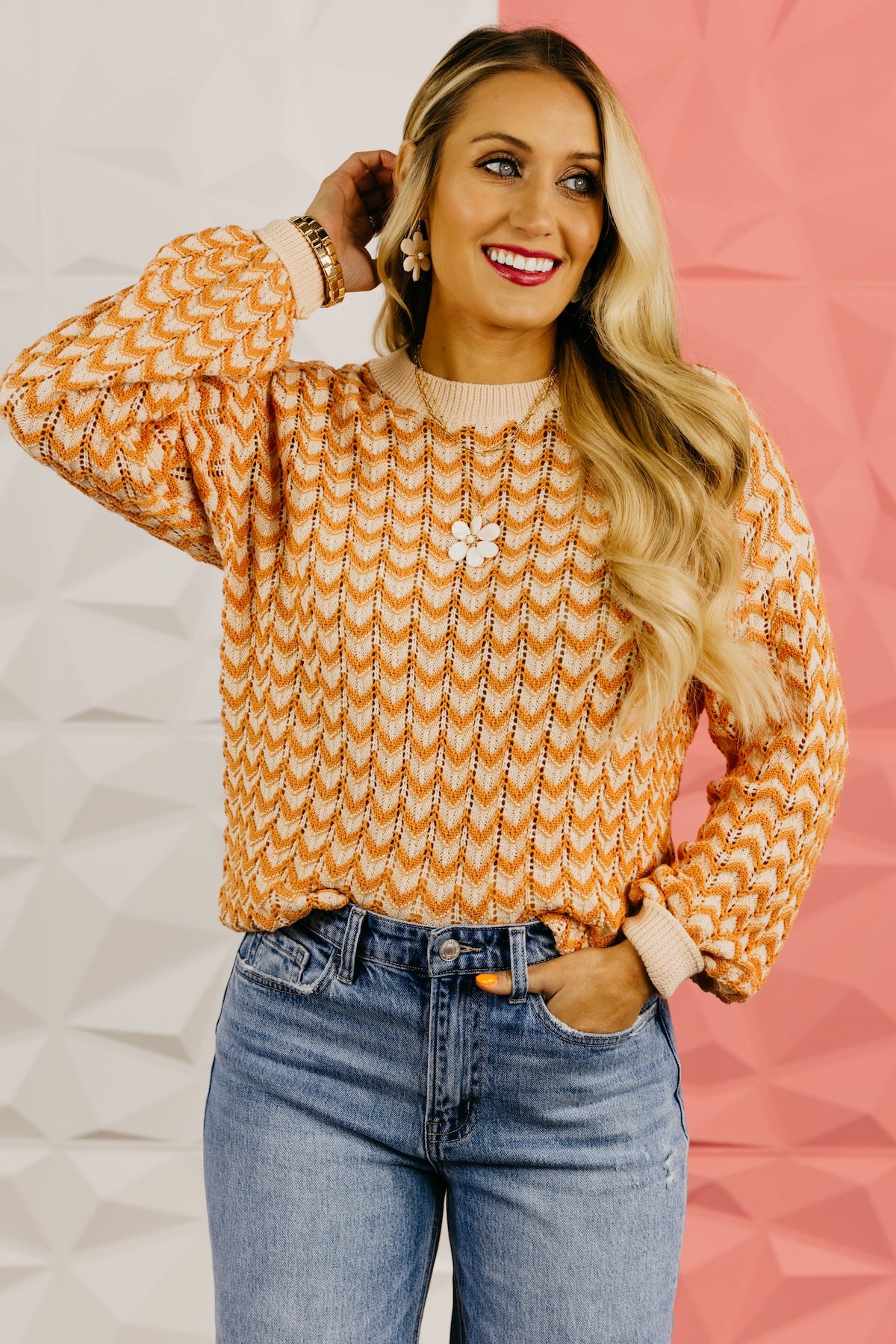 The Bayler Chevron Knit Sweater