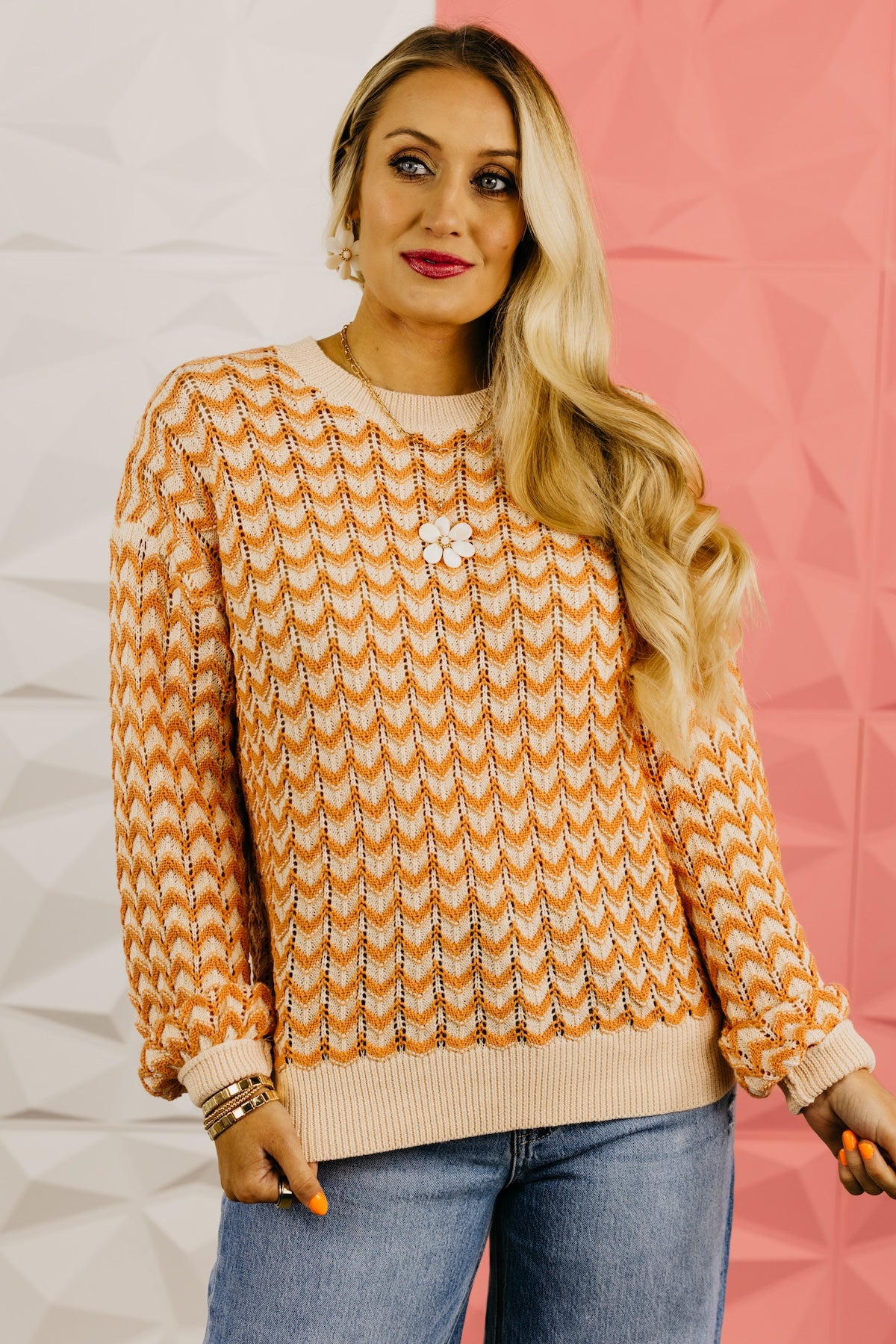 The Bayler Chevron Knit Sweater