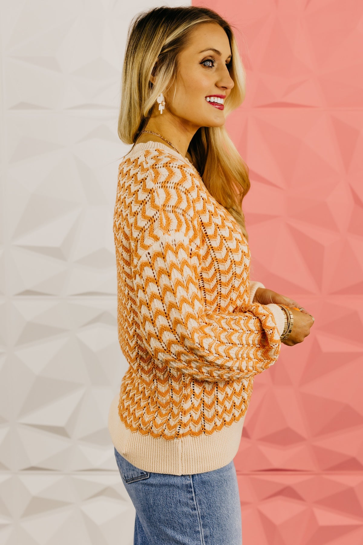 The Bayler Chevron Knit Sweater