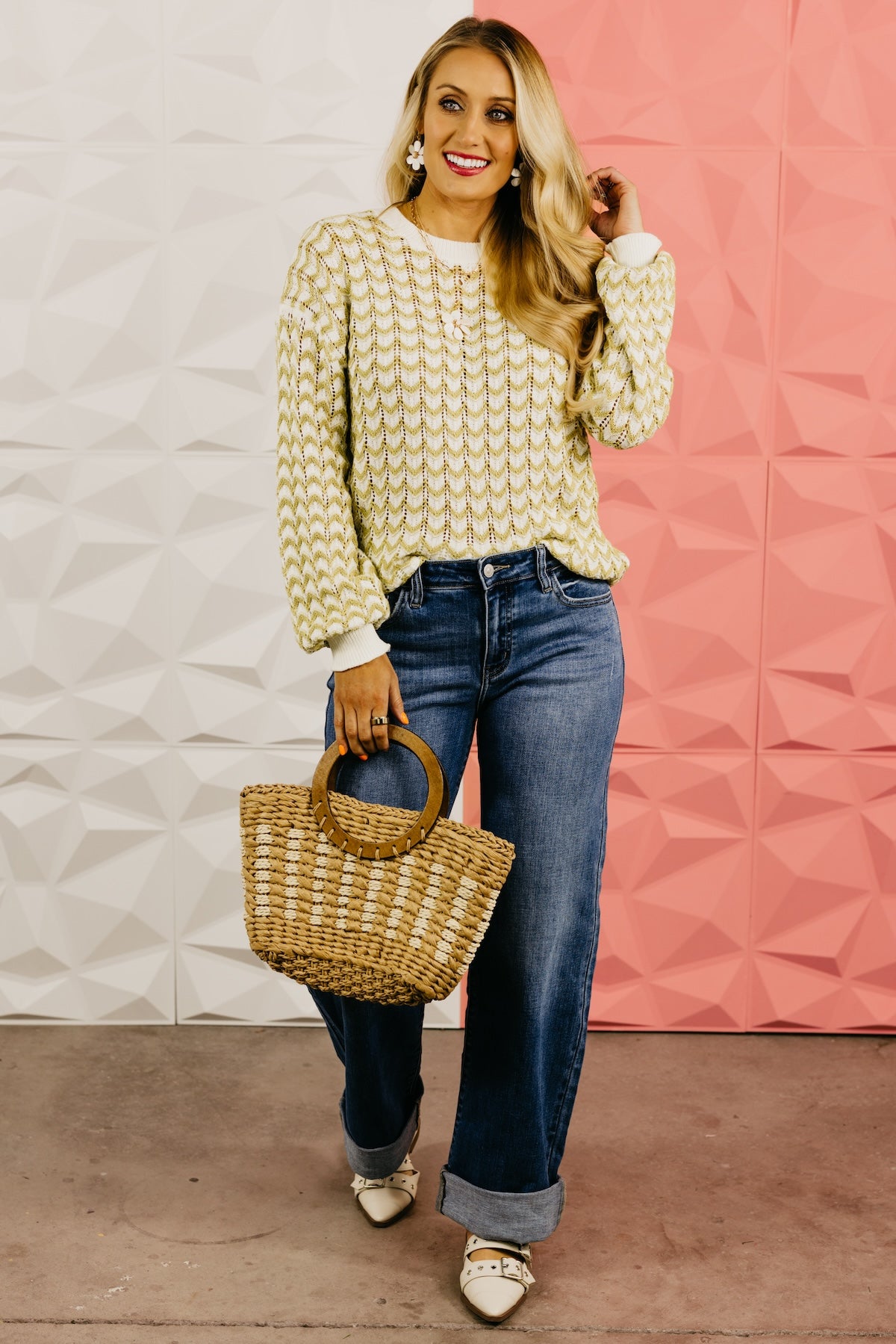 The Bayler Chevron Knit Sweater