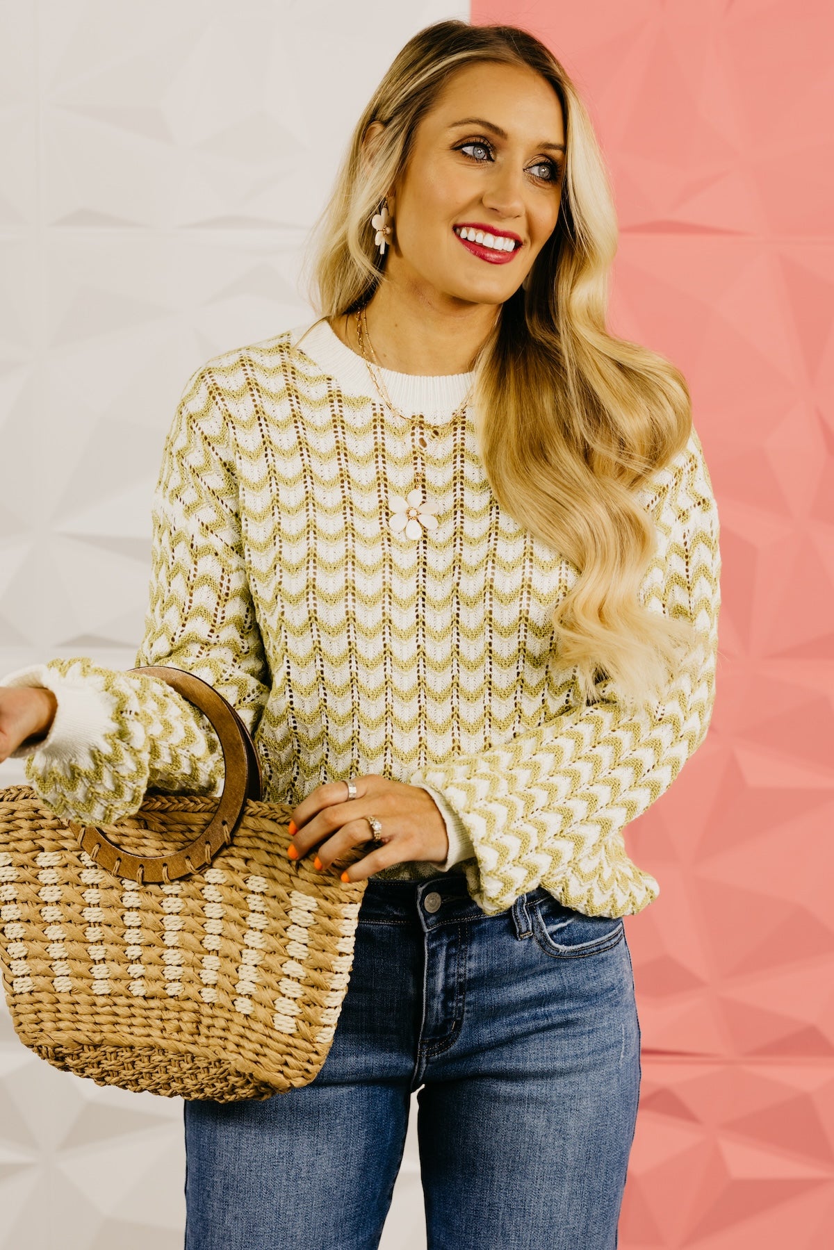 The Bayler Chevron Knit Sweater