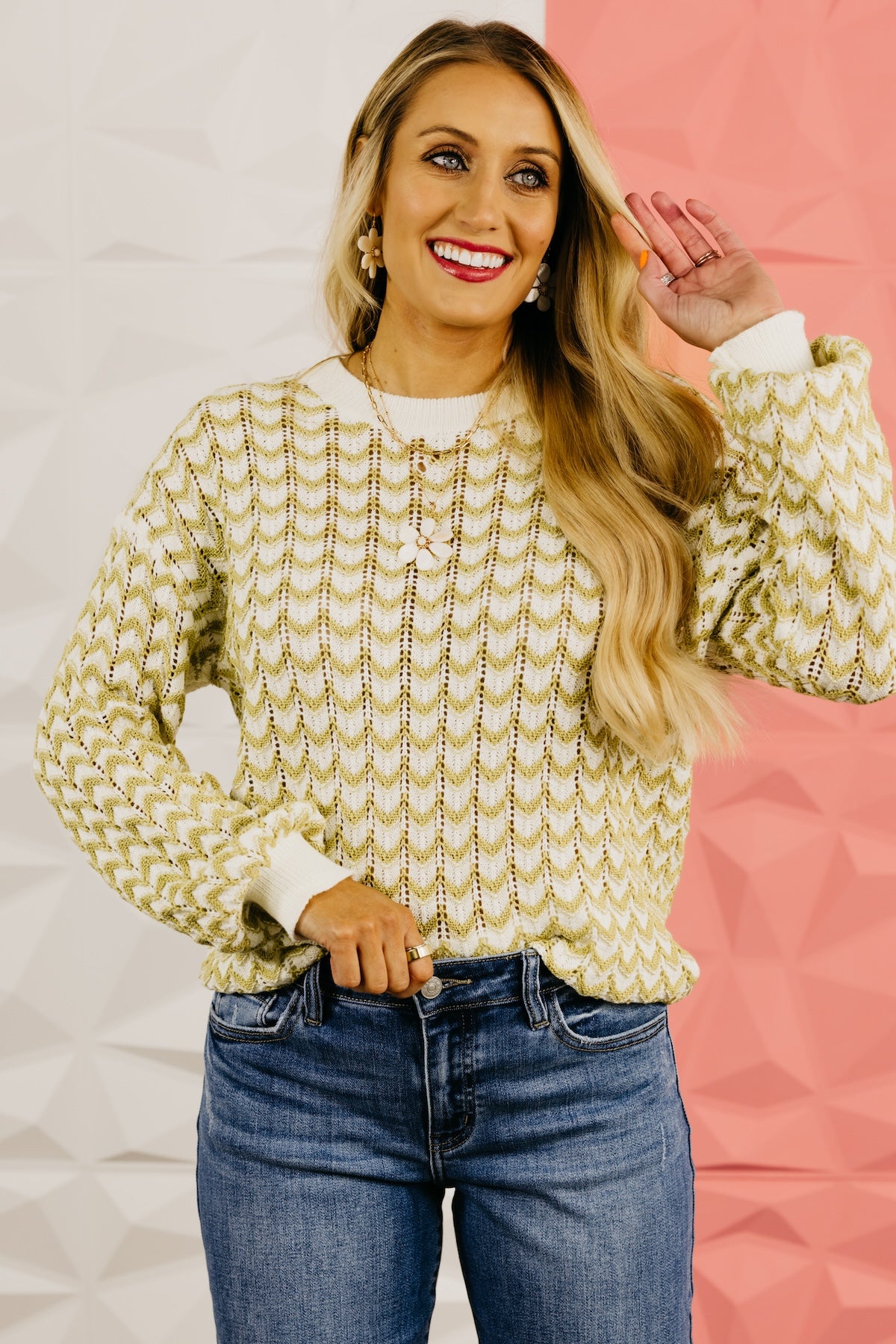 The Bayler Chevron Knit Sweater