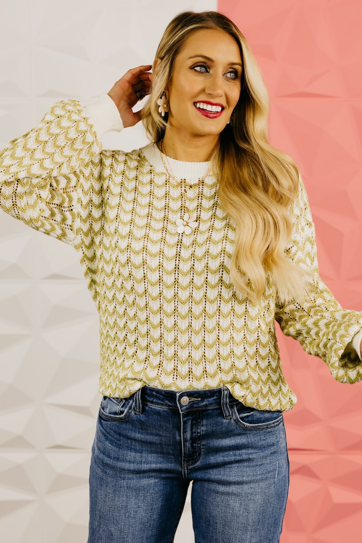 The Bayler Chevron Knit Sweater