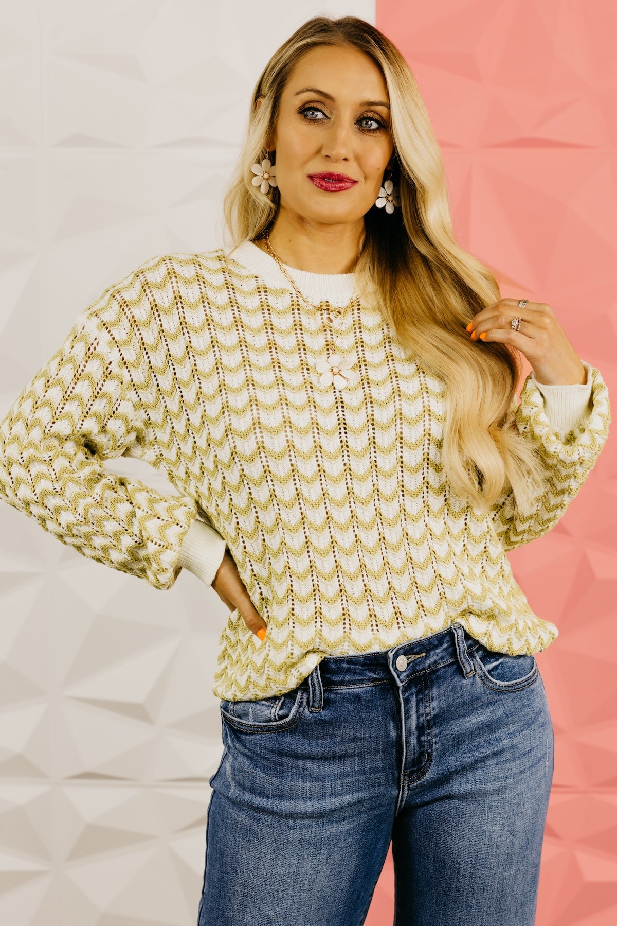 The Bayler Chevron Knit Sweater