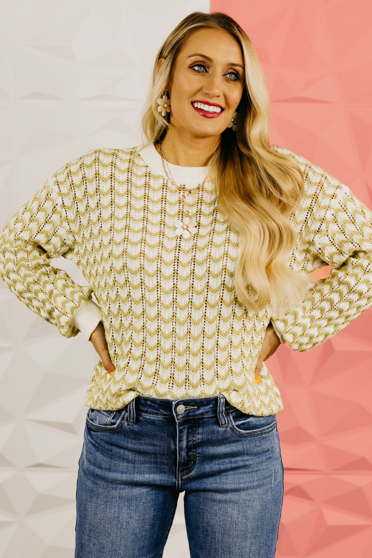 The Bayler Chevron Knit Sweater