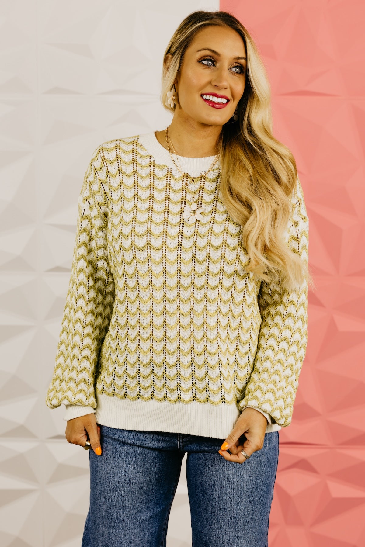 The Bayler Chevron Knit Sweater