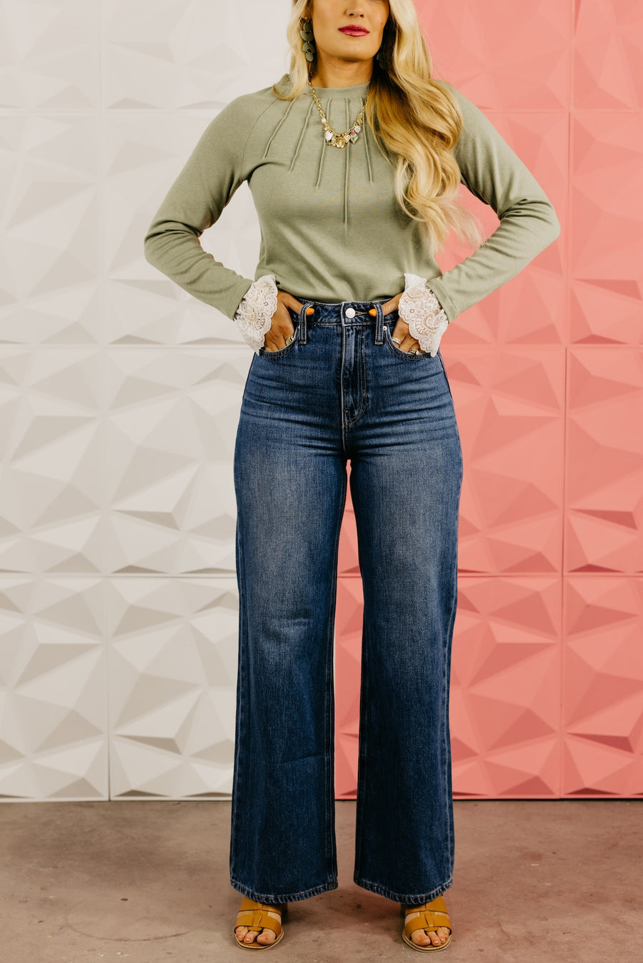 The Madilynn High Waist Wide Leg Denim