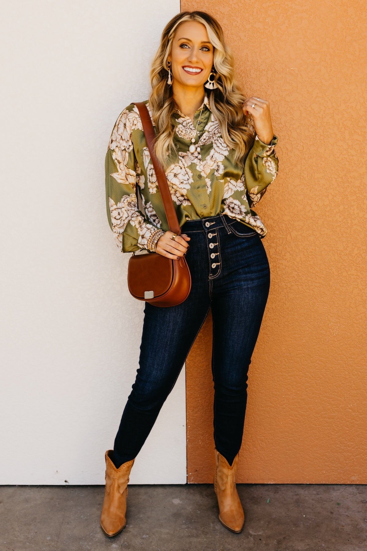 Fate | The Riley Floral Button Blouse Shirt