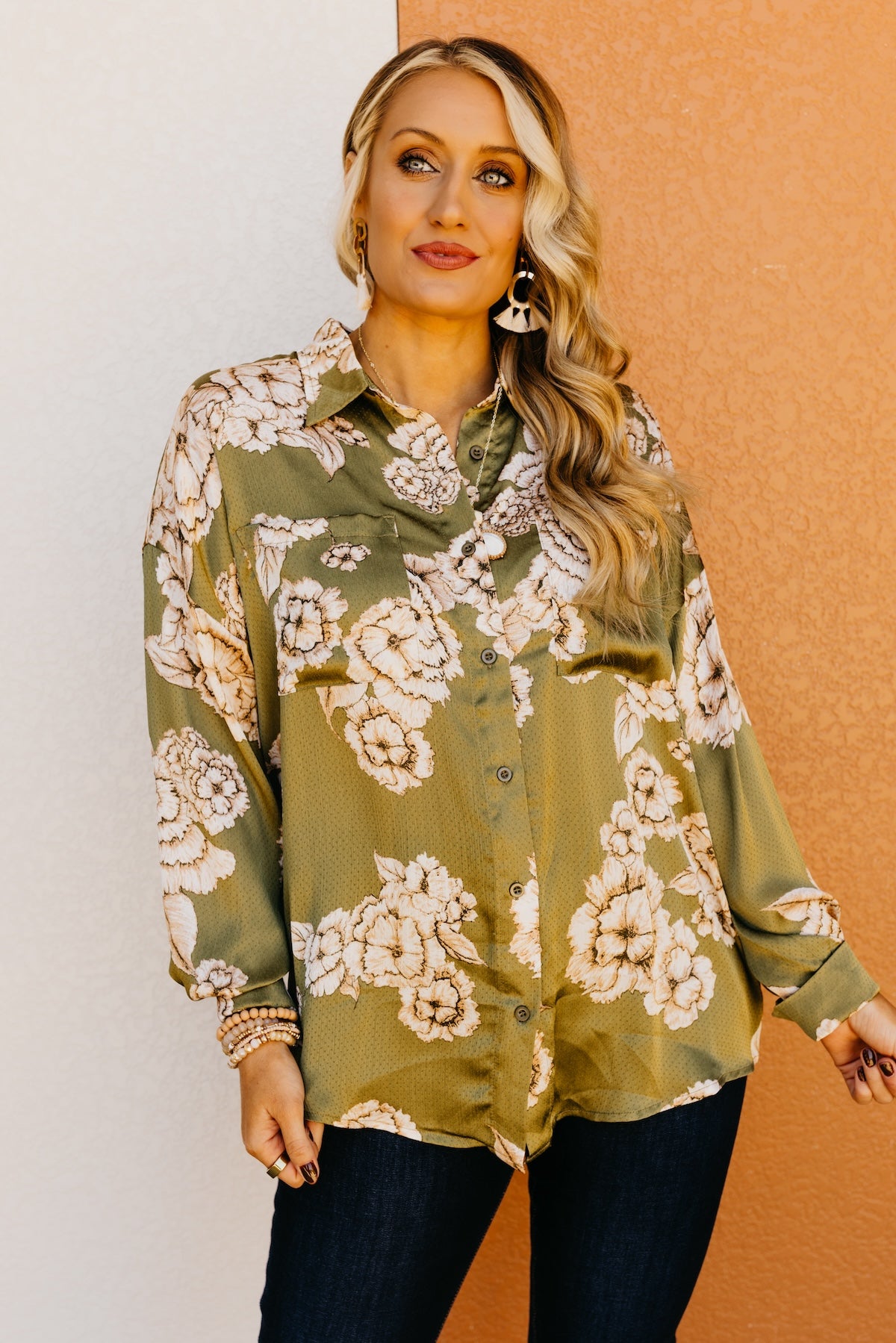 Fate | The Riley Floral Button Blouse Shirt