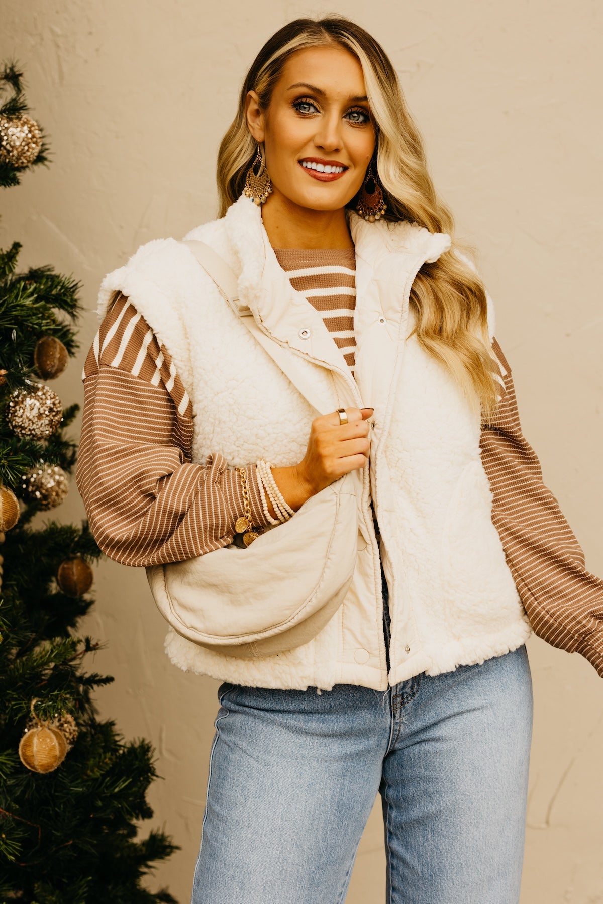 The Rylee Faux Shearling Vest