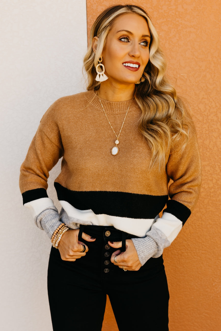 The Parker Color Block Sweater