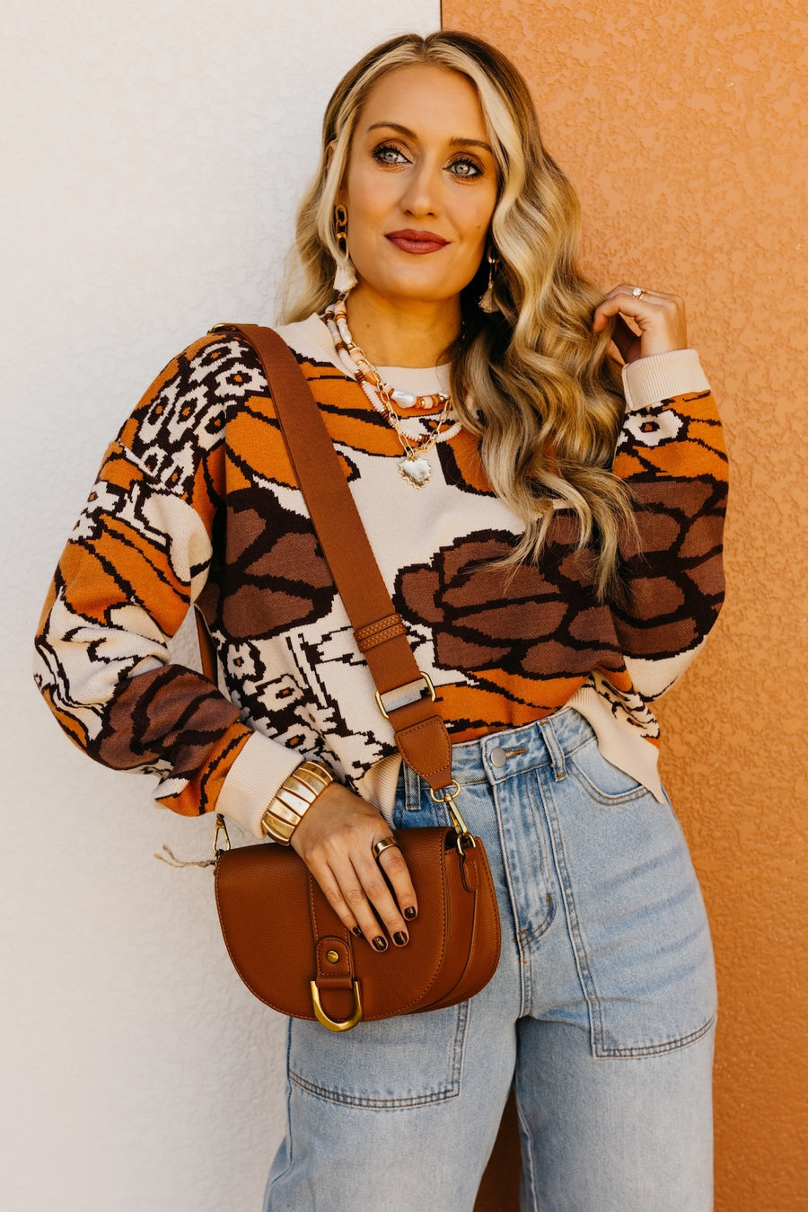 The Vivian Fall Floral Sweater