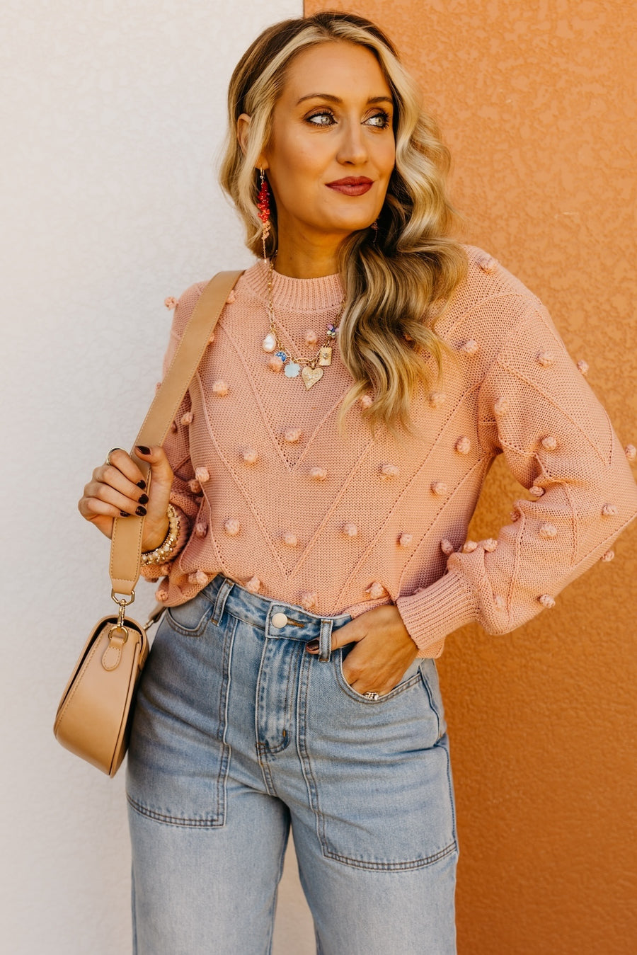 The Evalyn Pom Detail Sweater