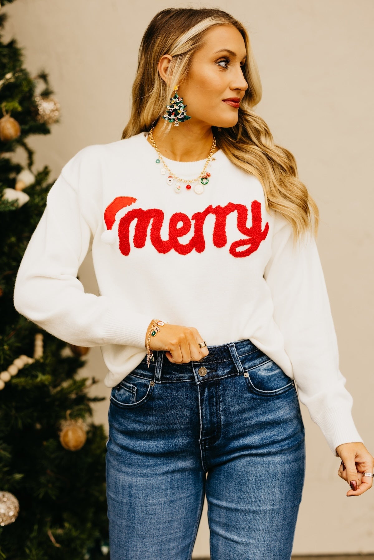 The Santa Baby Patch Sweater